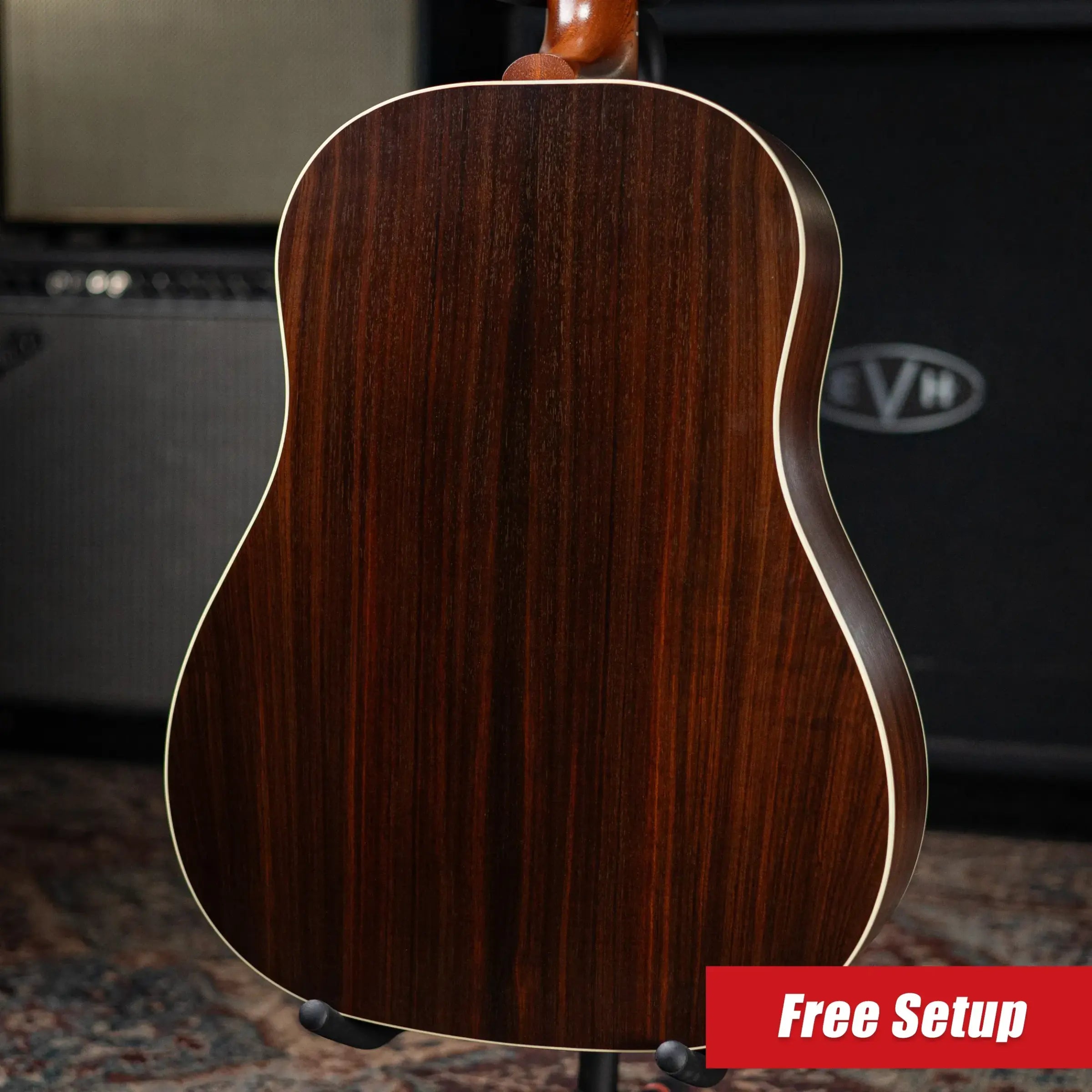 Gibson J-45 Studio Rosewood Acoustic/Electric Guitar - Satin Rosewood Burst with Hardshell Case - Floor Model