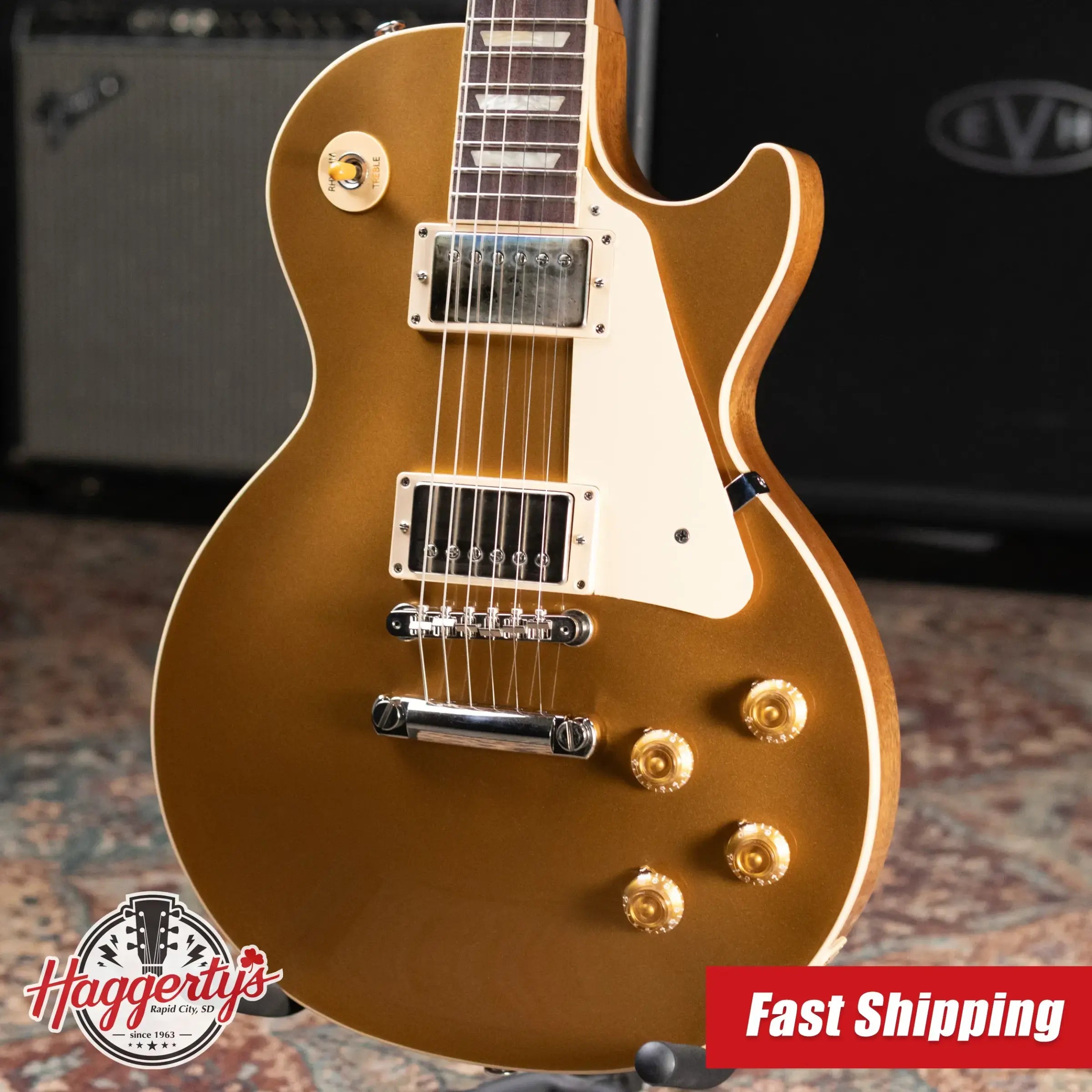 Gibson Les Paul Standard '50s Electric Guitar - Gold Top with Hardshell Case