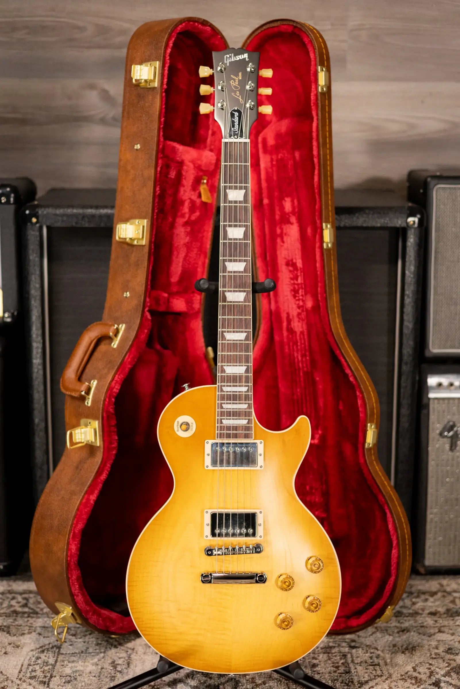 Gibson Les Paul Standard '50s Faded Electric Guitar - Vintage Honey Burst with Hardshell Case