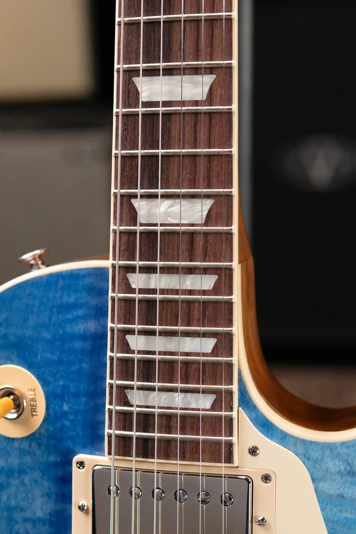 Gibson Les Paul Standard '50s Figured Top Electric Guitar - Ocean Blue with Hardshell Case