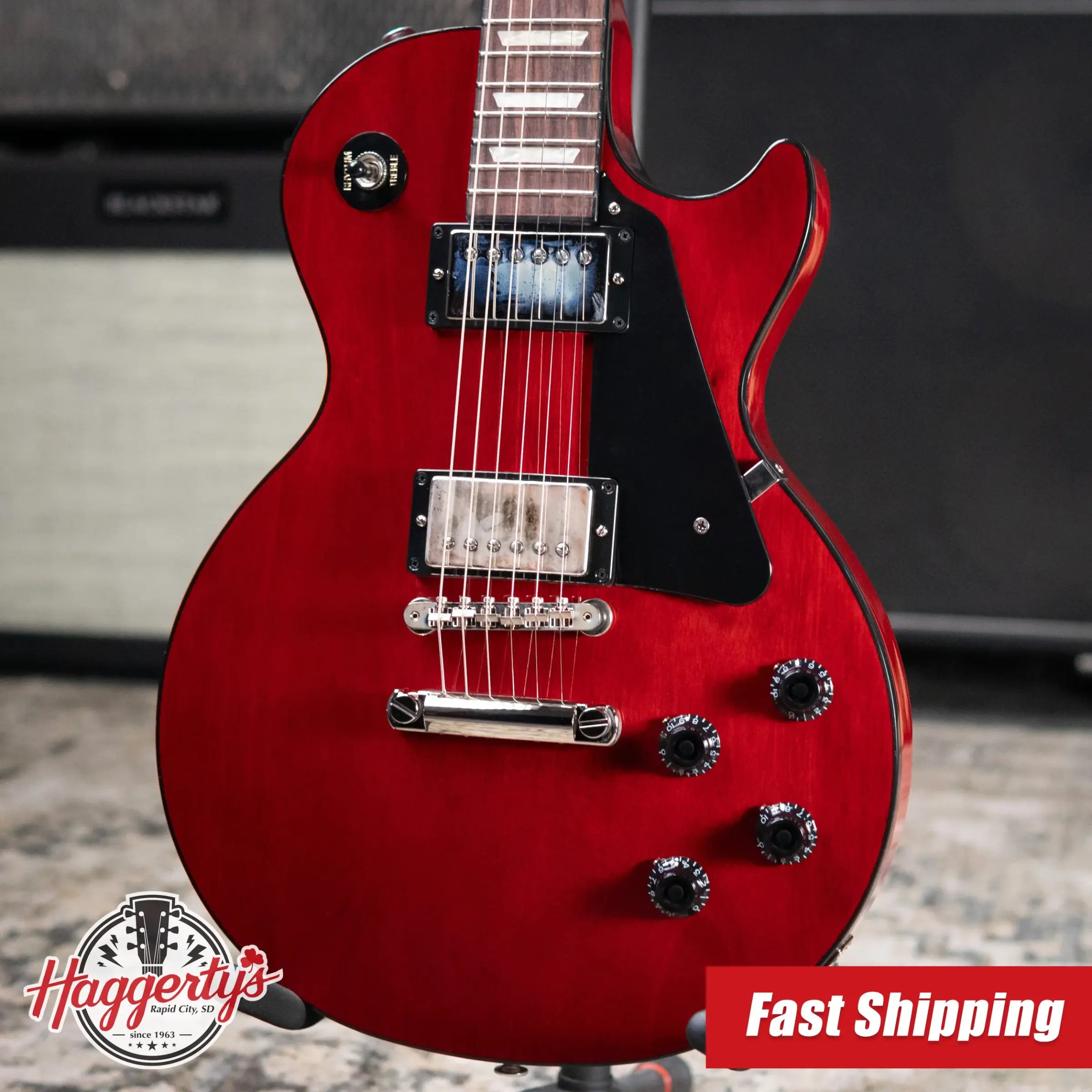 Gibson Les Paul Standard 50s Mahogany Top Electric Guitar - Vintage Cherry with Hardshell Case