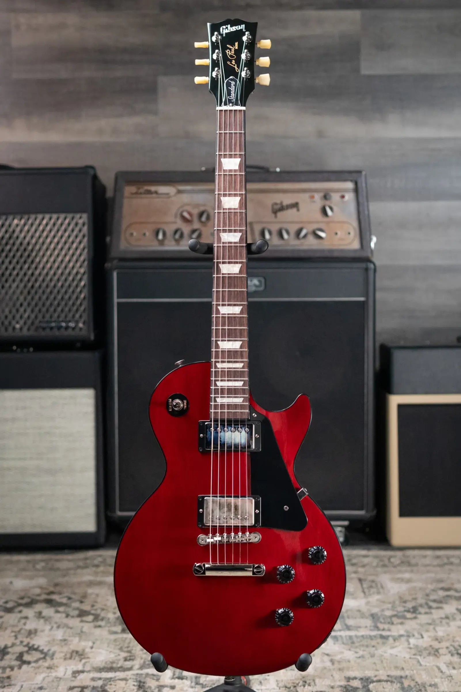 Gibson Les Paul Standard 50s Mahogany Top Electric Guitar - Vintage Cherry with Hardshell Case