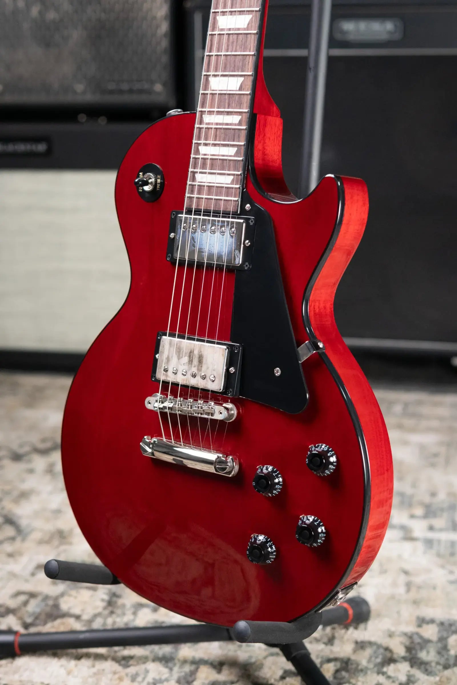 Gibson Les Paul Standard 50s Mahogany Top Electric Guitar - Vintage Cherry with Hardshell Case