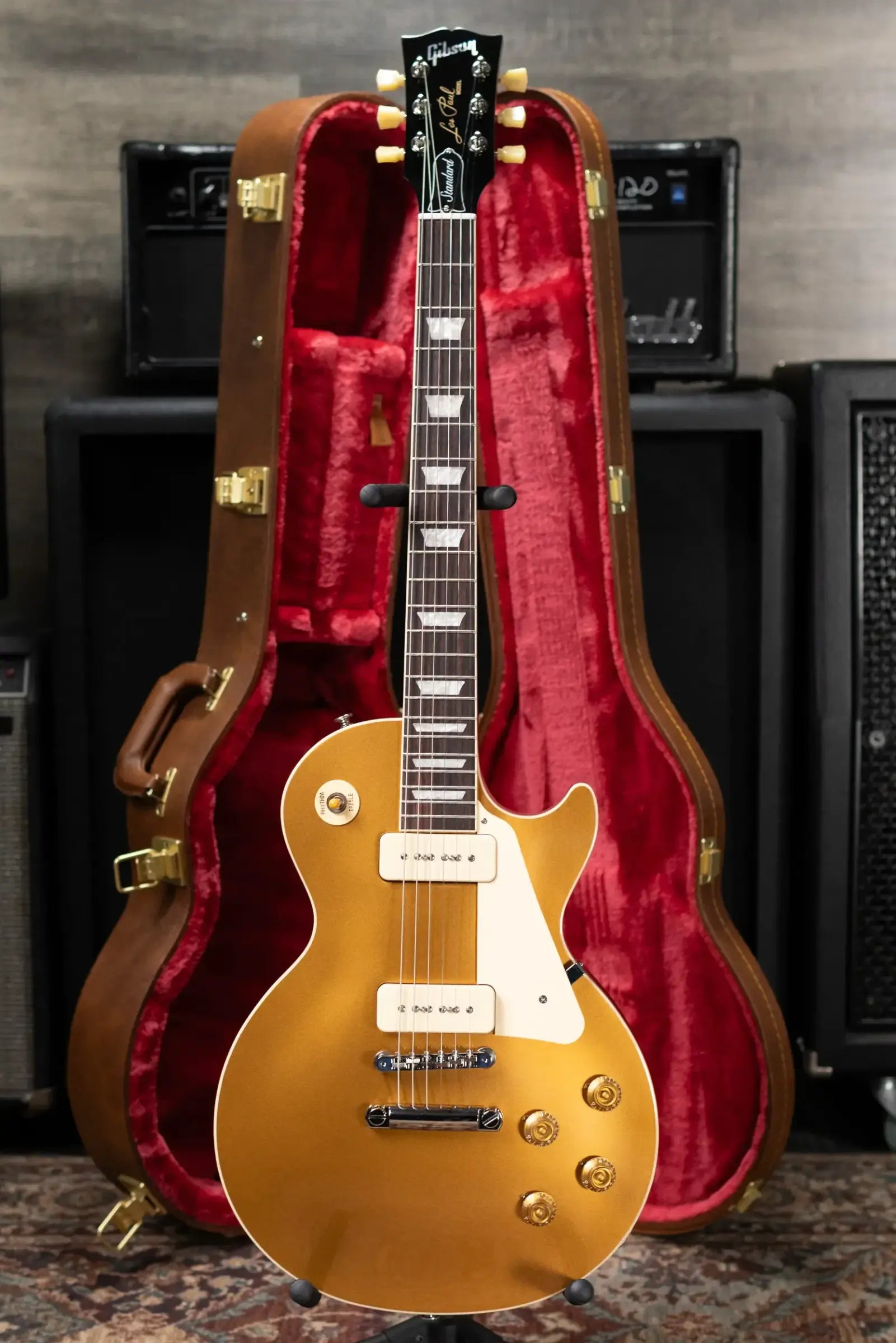 Gibson Les Paul Standard '50s P-90 Electric Guitar - Goldtop with Hardshell Case