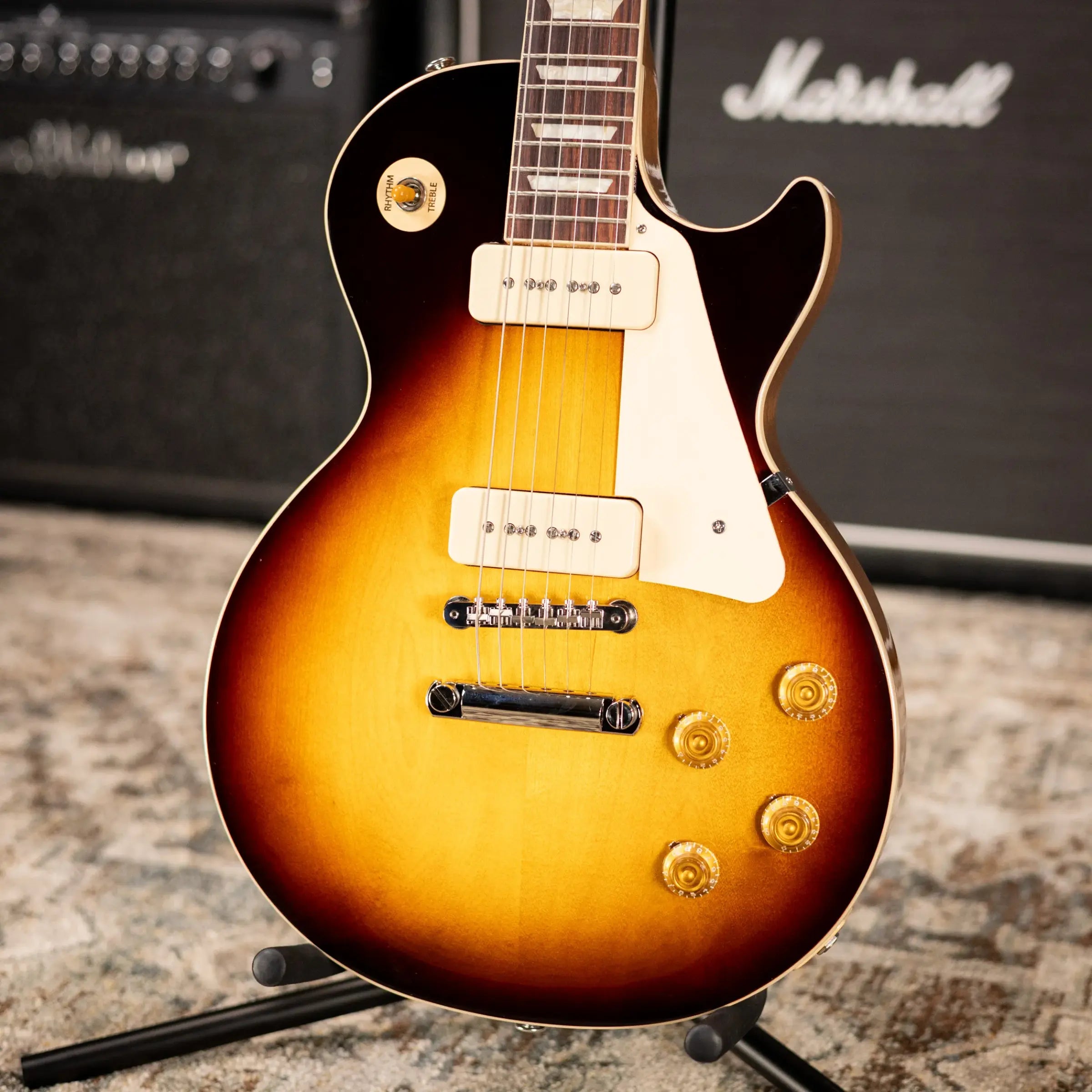 Gibson Les Paul Standard '50s P-90 Electric Guitar - Tobacco Burst with Hardshell Case