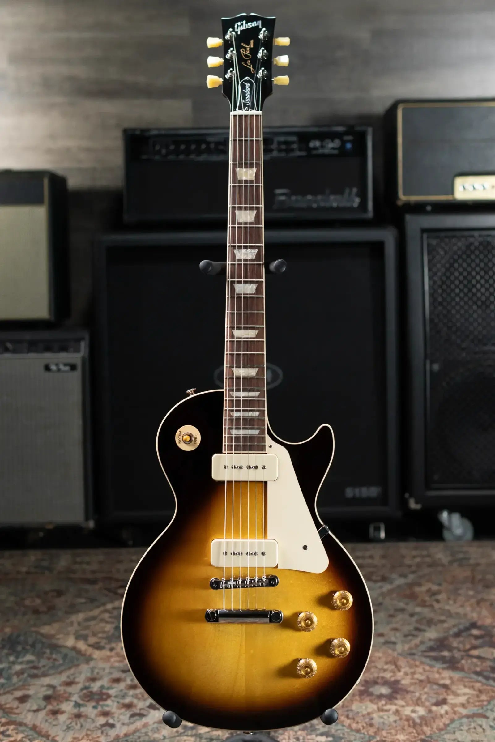 Gibson Les Paul Standard 50s P-90 Electric Guitar - Tobacco Burst with Hardshell Case