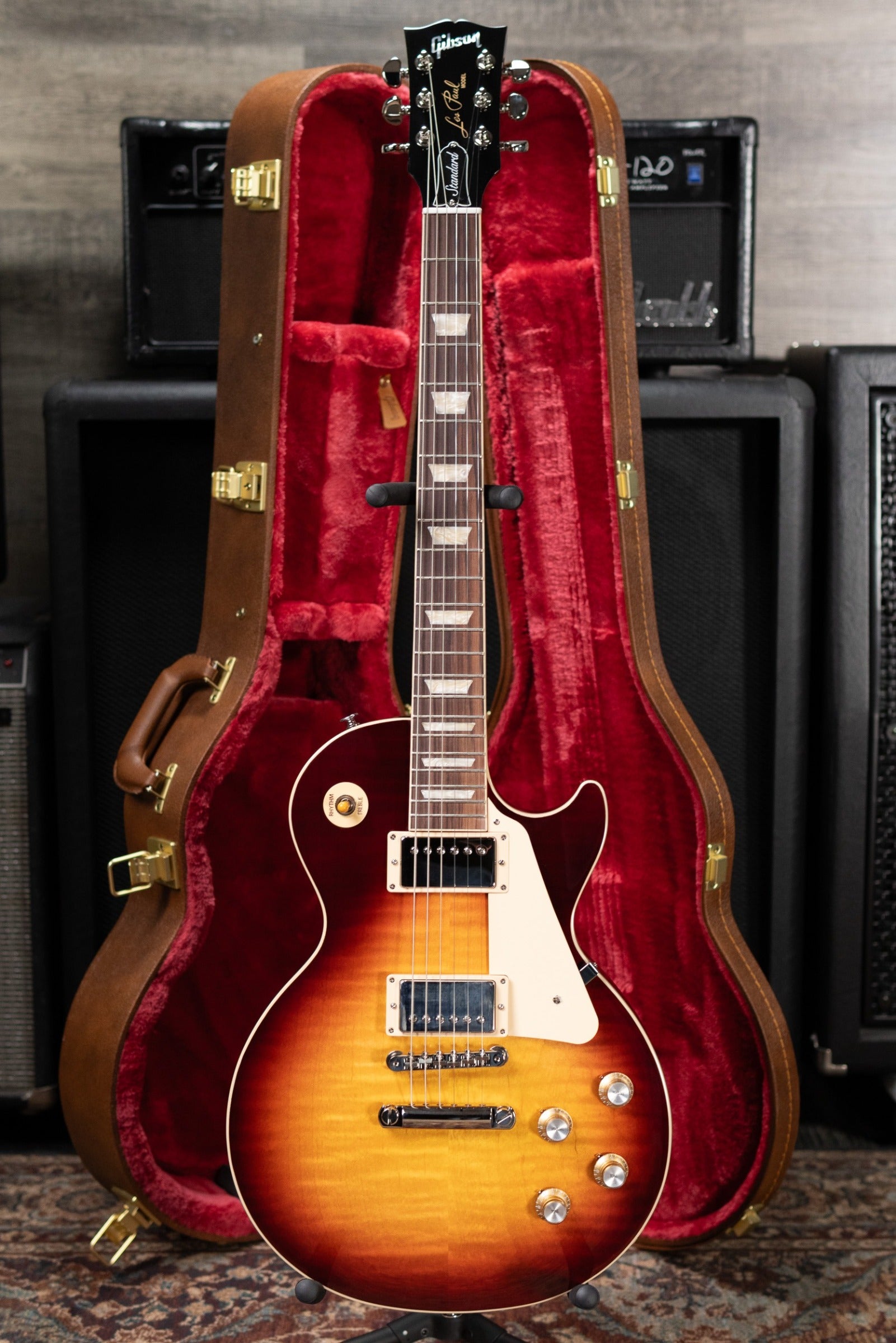 Gibson Les Paul Standard '60s Electric Guitar - Bourbon Burst with Hardshell Case