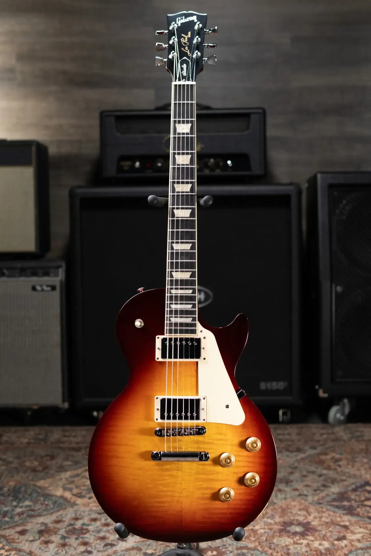 Gibson Les Paul Studio Session Electric Guitar - Bourbon Burst with Softshell Gig Bag