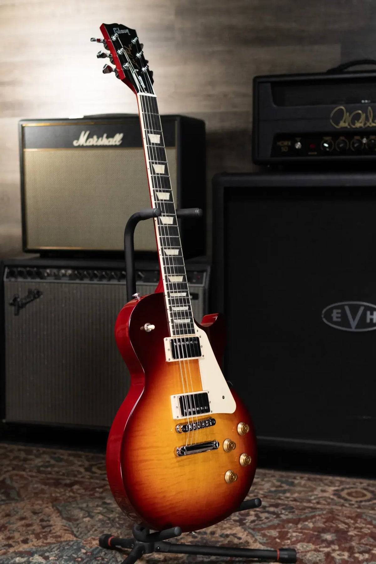 Gibson Les Paul Studio Session Electric Guitar - Bourbon Burst with Softshell Gig Bag