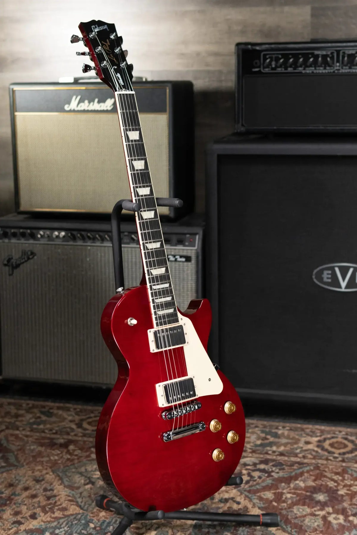 Gibson Les Paul Studio Session Electric Guitar - Cherry with Softshell Gig Bag
