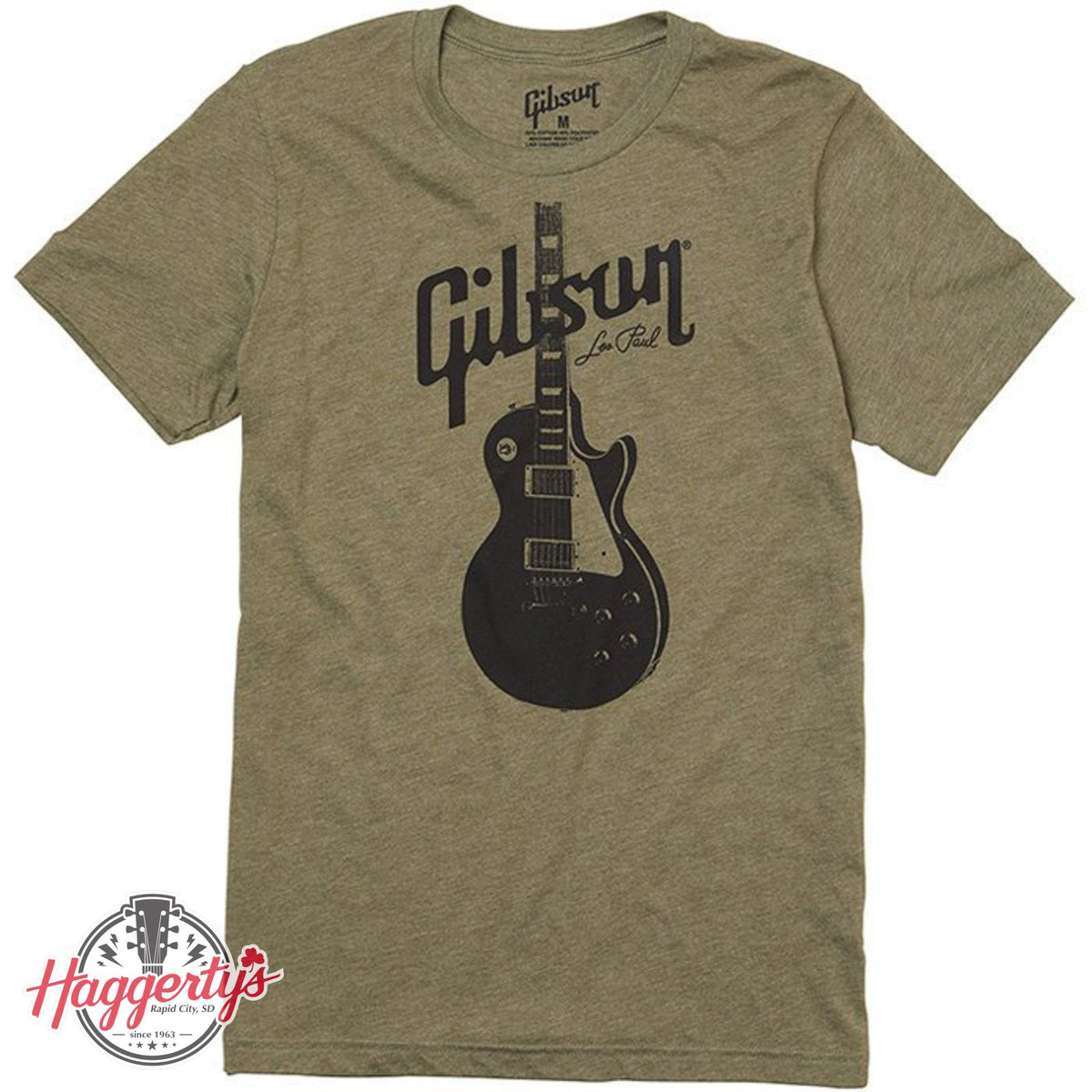 Gibson Les Paul T Shirt Olive 20230717071354
