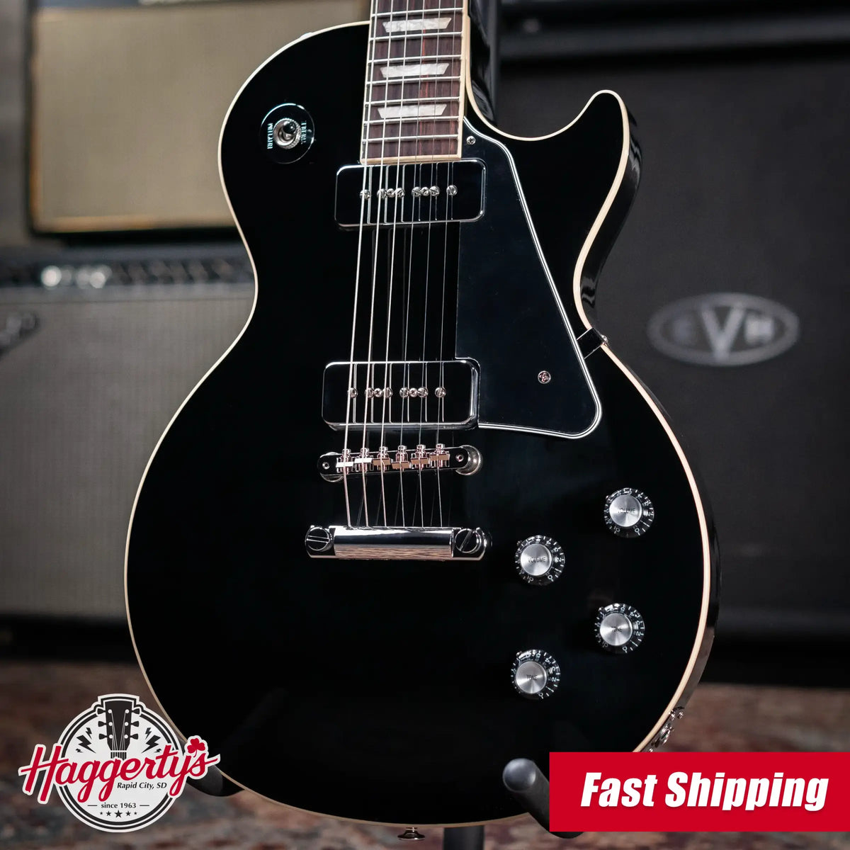 Gibson Noel Gallagher Signature Les Paul Standard Electric Guitar - Ebony with Hardshell Case - Demo