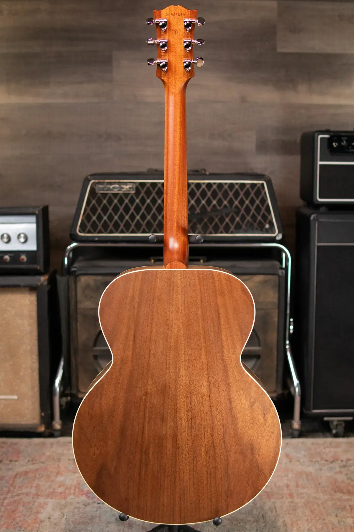 Gibson SJ-200 Studio Walnut Jumbo Acoustic/Electric Guitar - Satin Walnut Burst with Hardshell Case - Demo