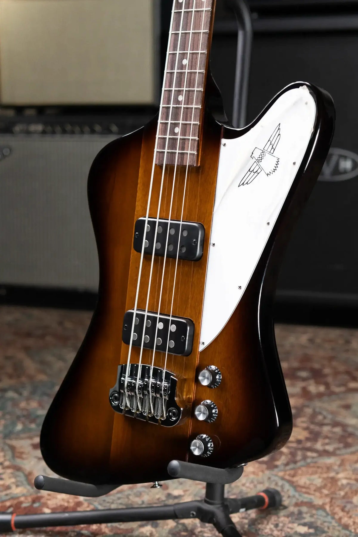 Gibson Thunderbird Electric Bass Guitar - Tobacco Sunburst Perimeter with Hardshell Case