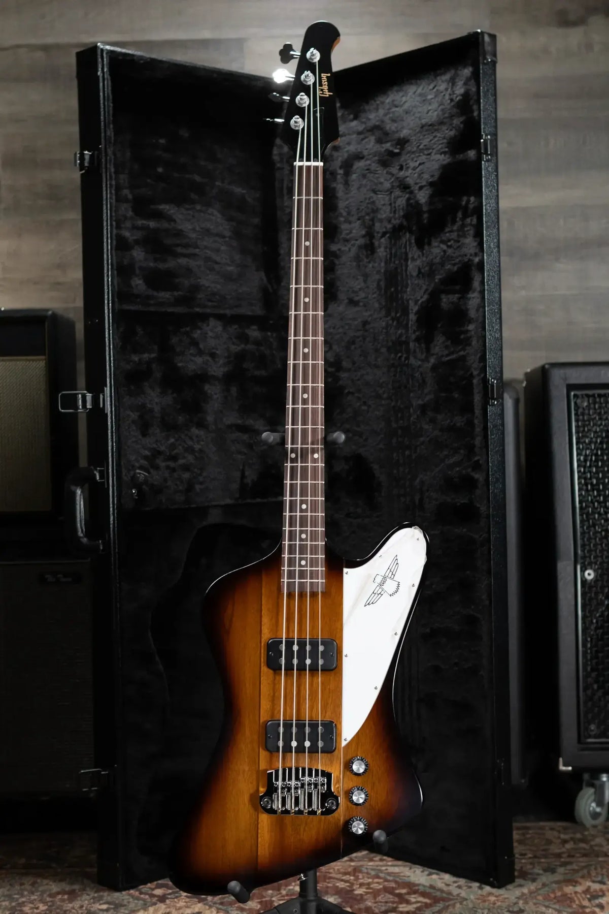 Gibson Thunderbird Electric Bass Guitar - Tobacco Sunburst Perimeter with Hardshell Case