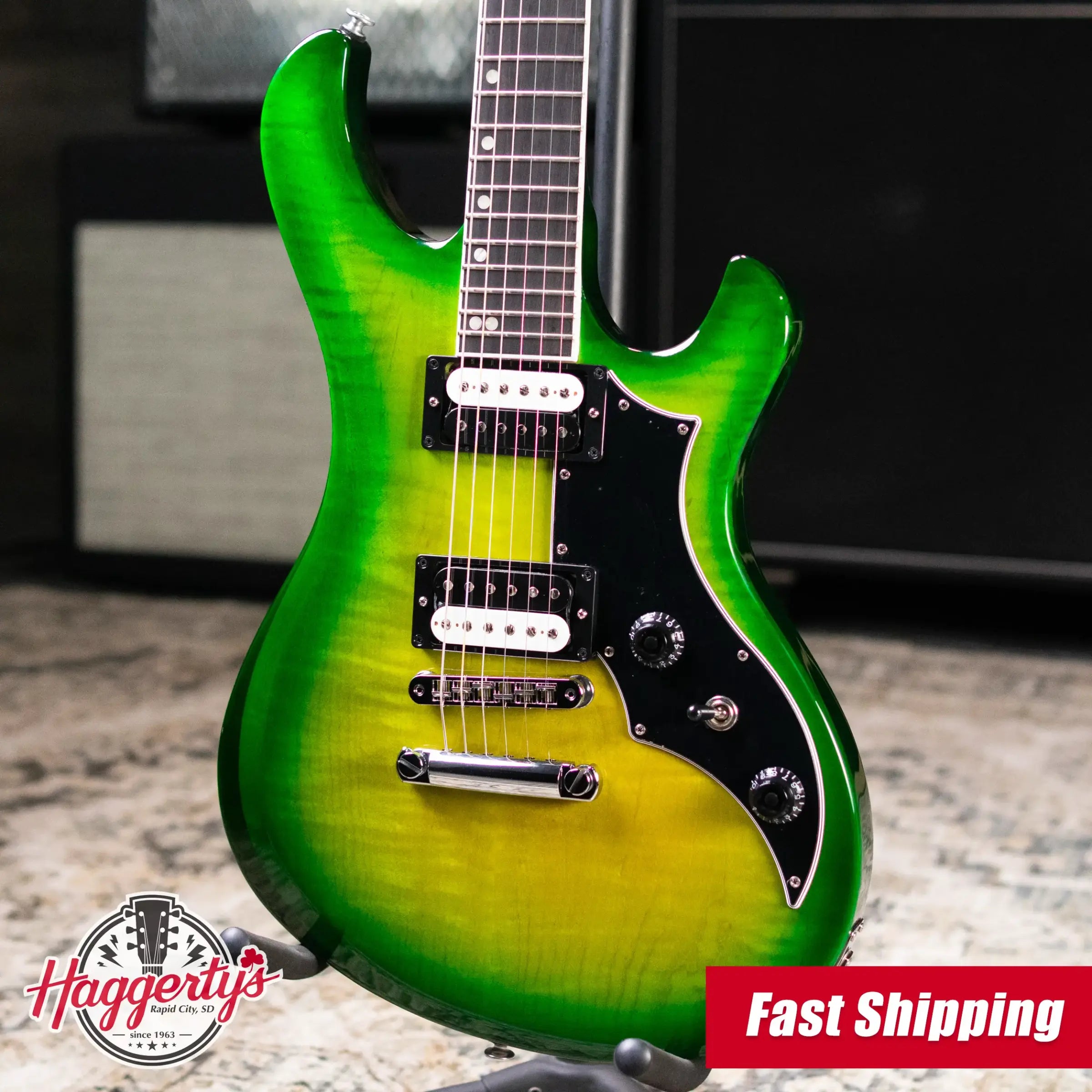 Gibson Victory Figured Top Electric Guitar - Iguana Burst with Hardshell Case