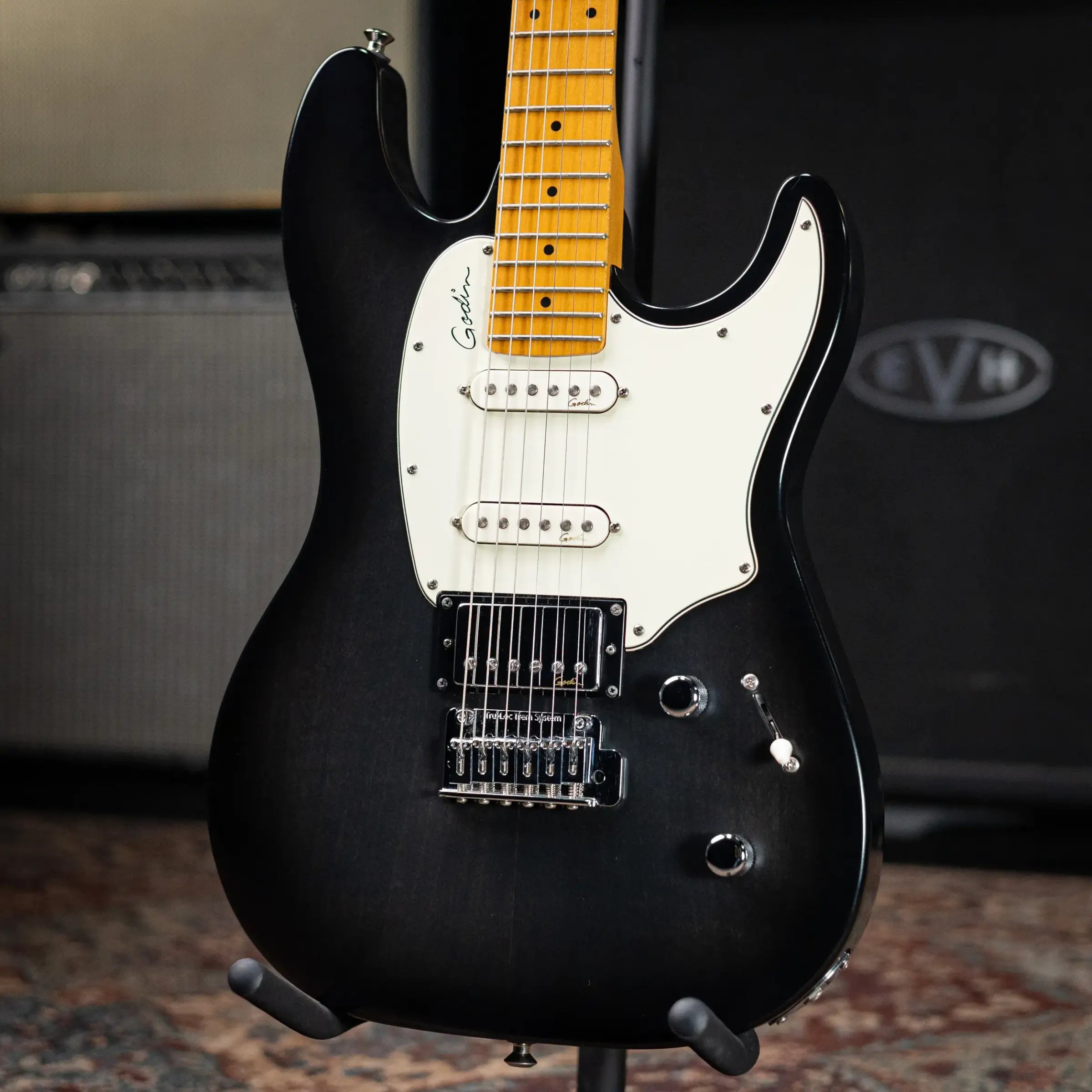 Godin Session SG MN Electric Guitar - Blackburst with Gig Bag - Used