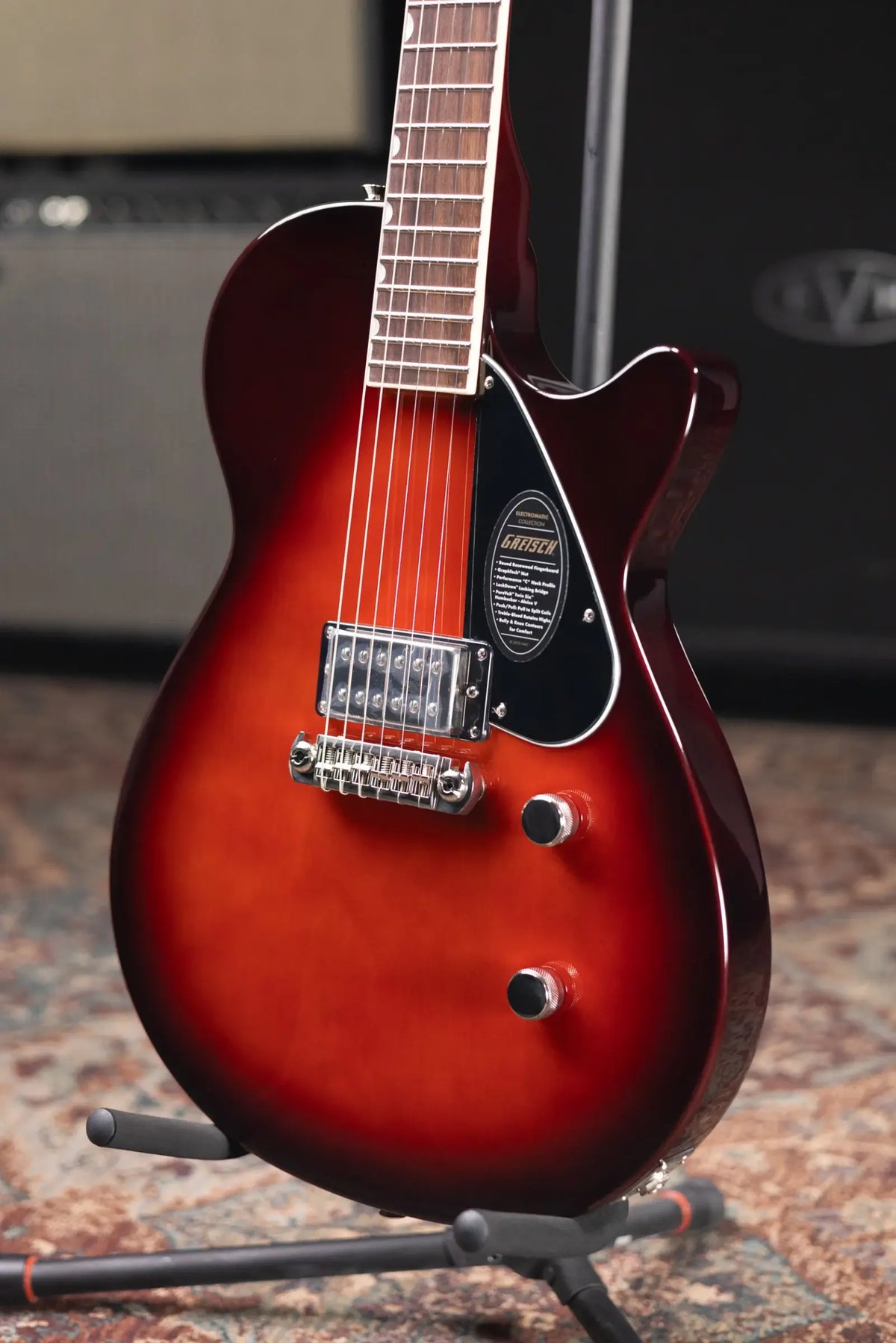 Gretsch Electromatic Jet Club 1 Pickup Electric Guitar - Claret Burst
