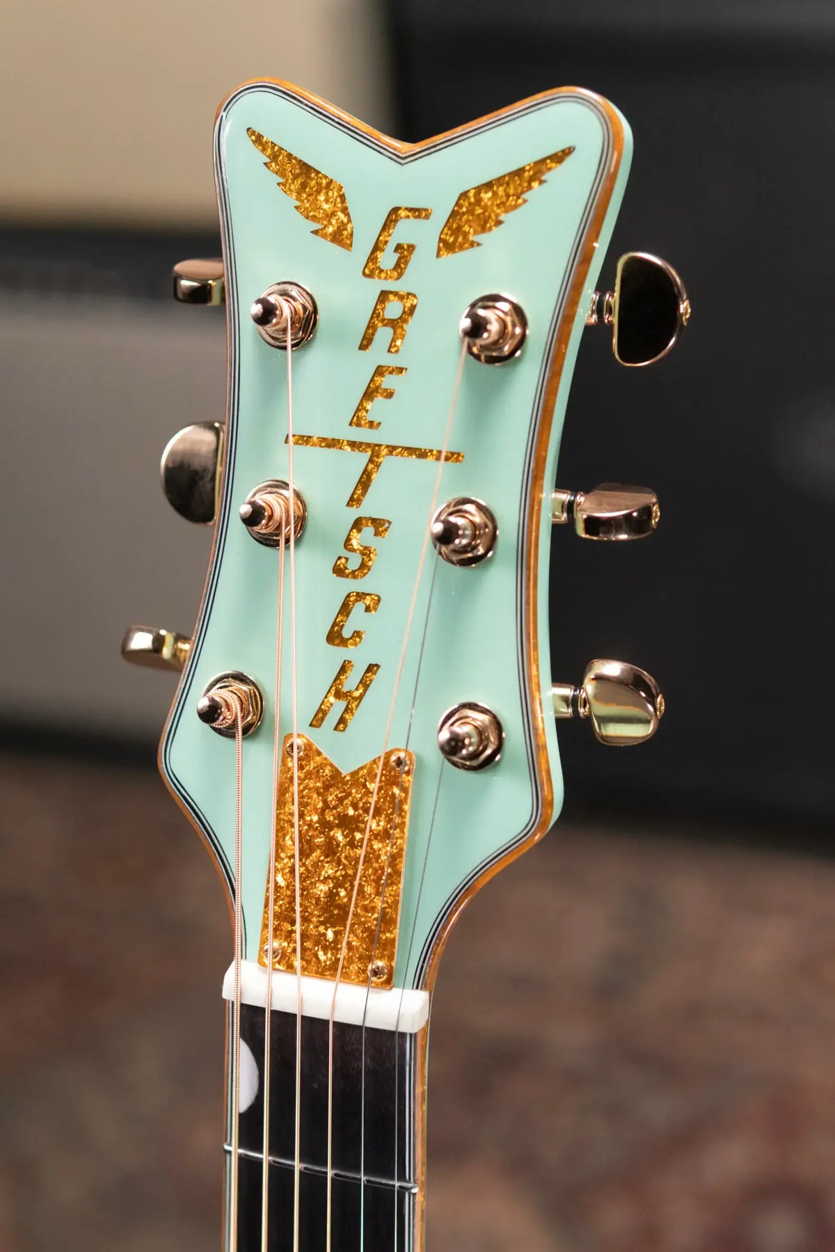 Gretsch G5021E Rancher Penguin Parlor Acoustic/Electric Guitar - Mint Metallic - Demo