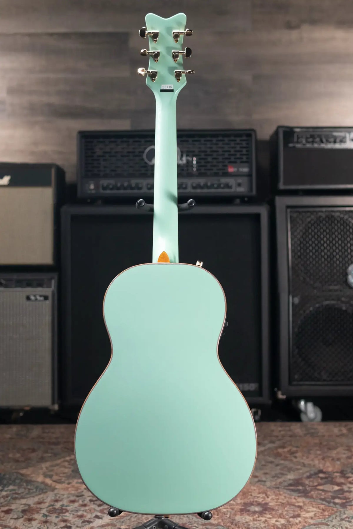 Gretsch G5021E Rancher Penguin Parlor Acoustic/Electric Guitar - Mint Metallic - Demo