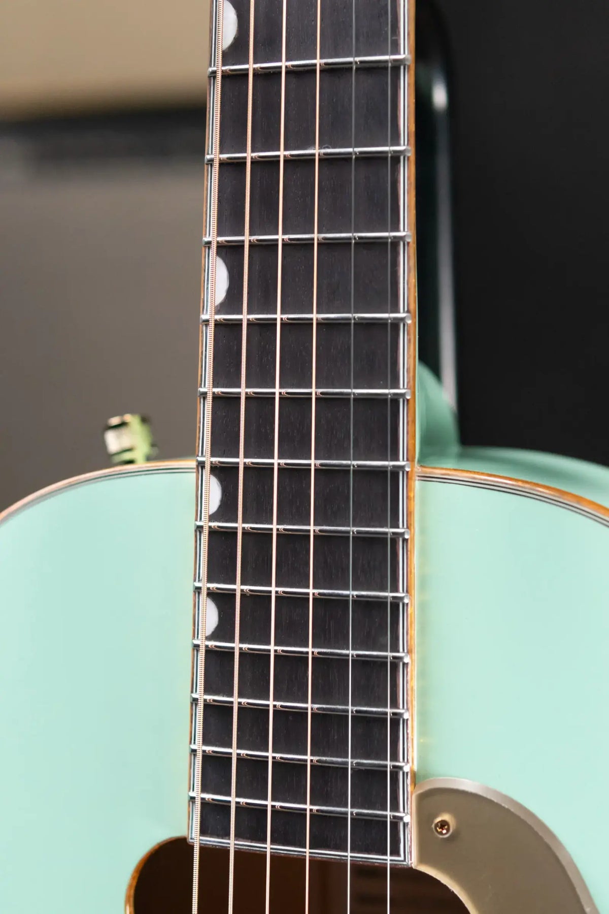 Gretsch G5021E Rancher Penguin Parlor Acoustic/Electric Guitar - Mint Metallic - Demo
