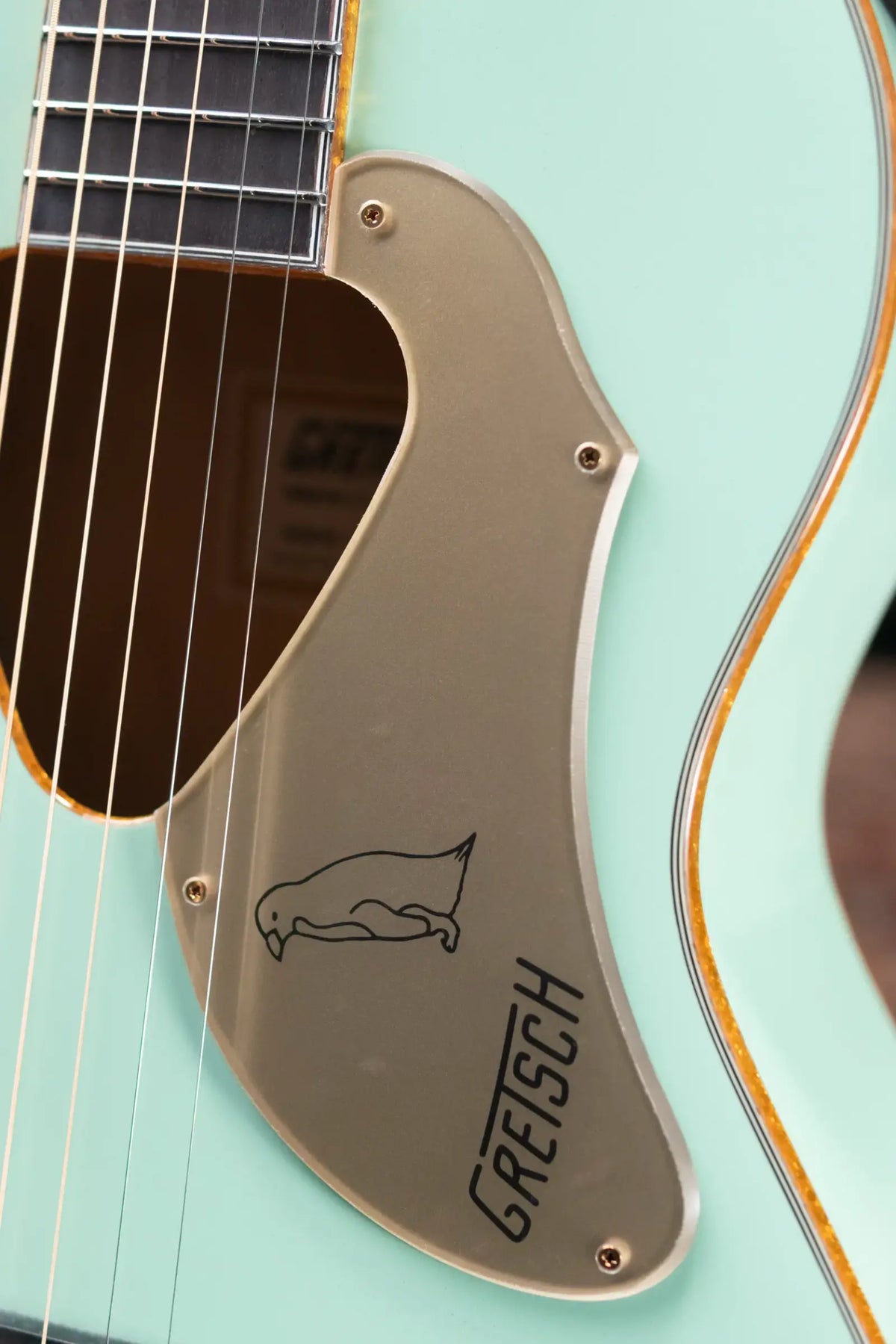 Gretsch G5021E Rancher Penguin Parlor Acoustic/Electric Guitar - Mint Metallic - Demo