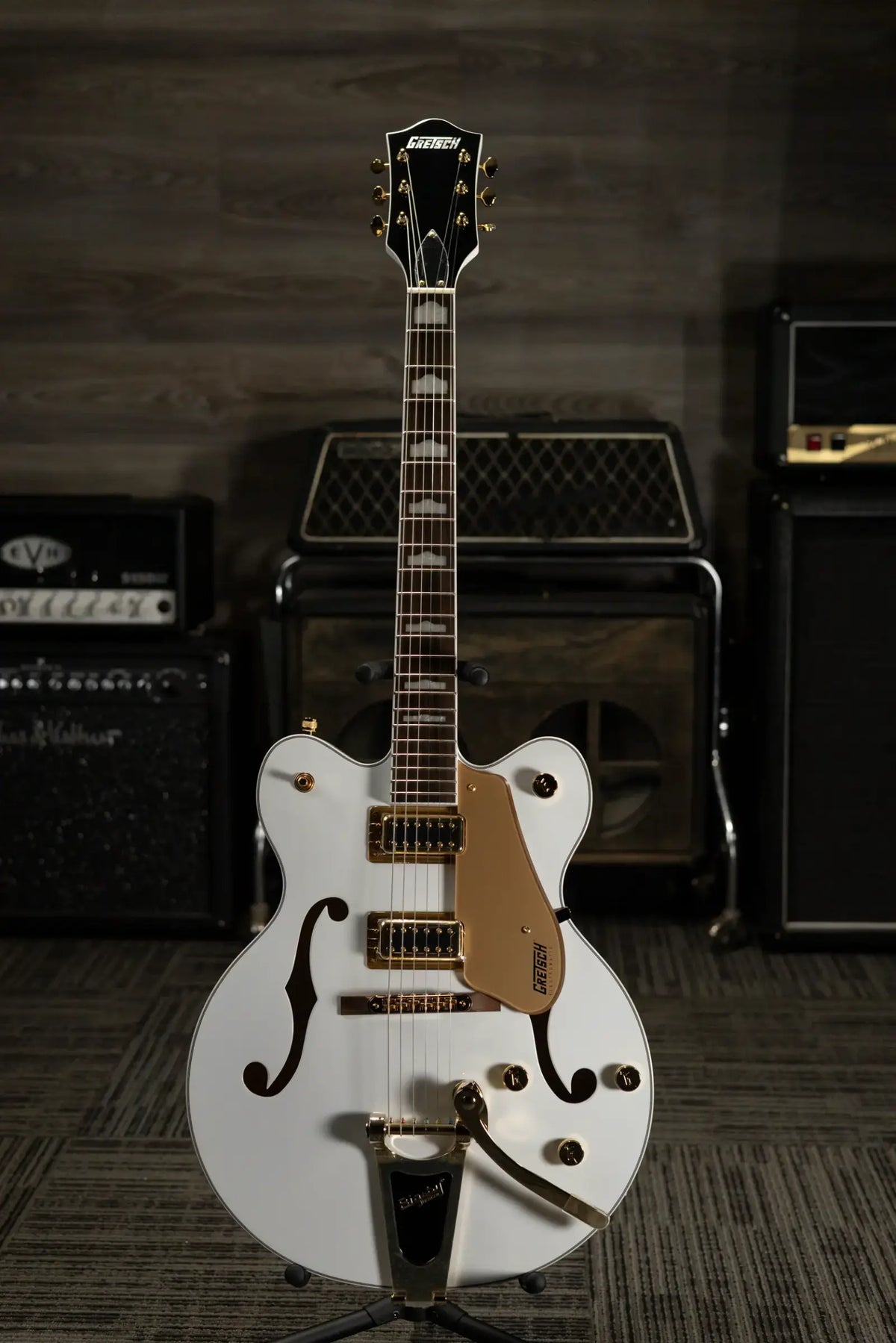 Gretsch G5422TG Electromatic Classic Hollow Body with Bigsby Electric Guitar - Snowcrest White - Demo