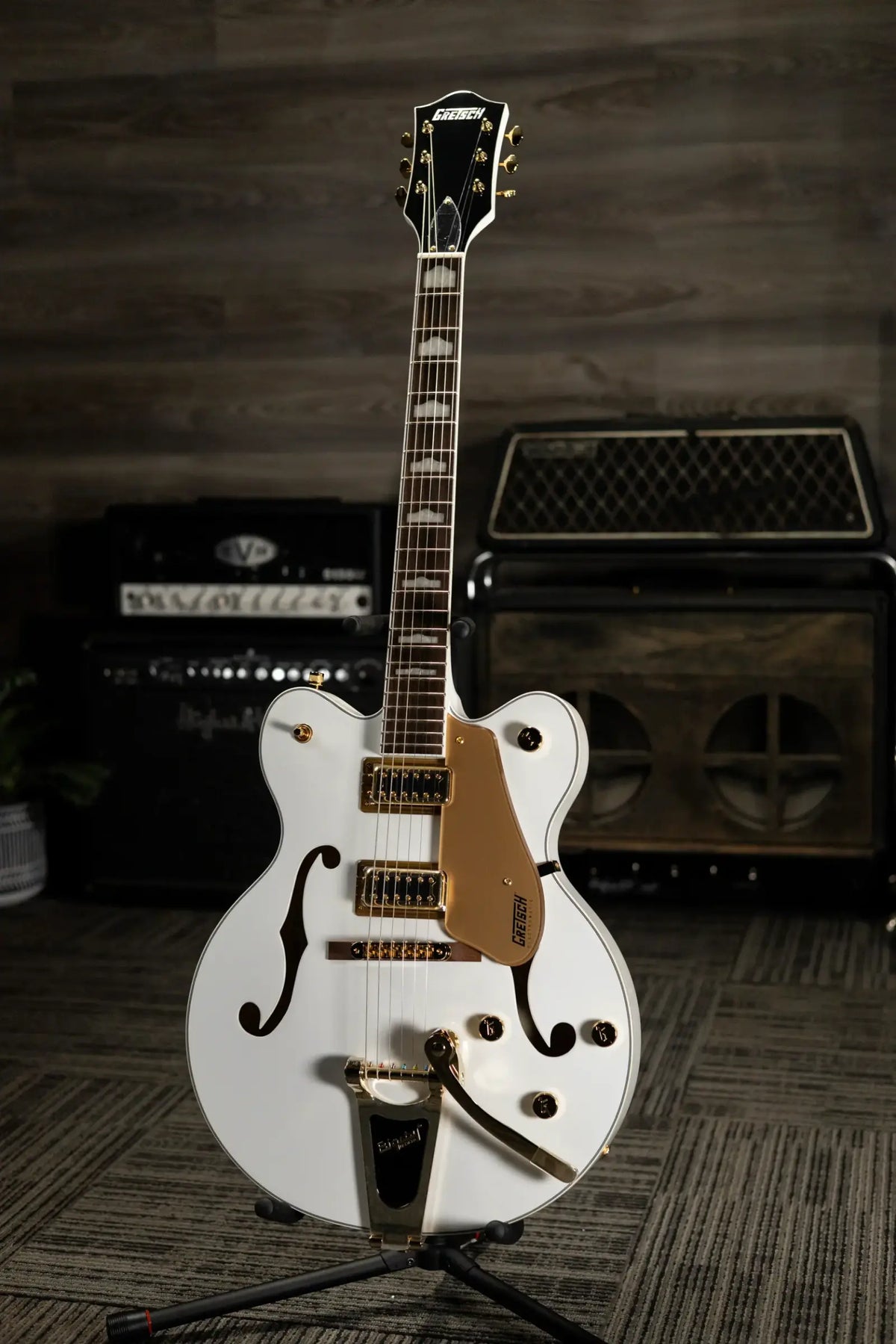Gretsch G5422TG Electromatic Classic Hollow Body with Bigsby Electric Guitar - Snowcrest White - Demo