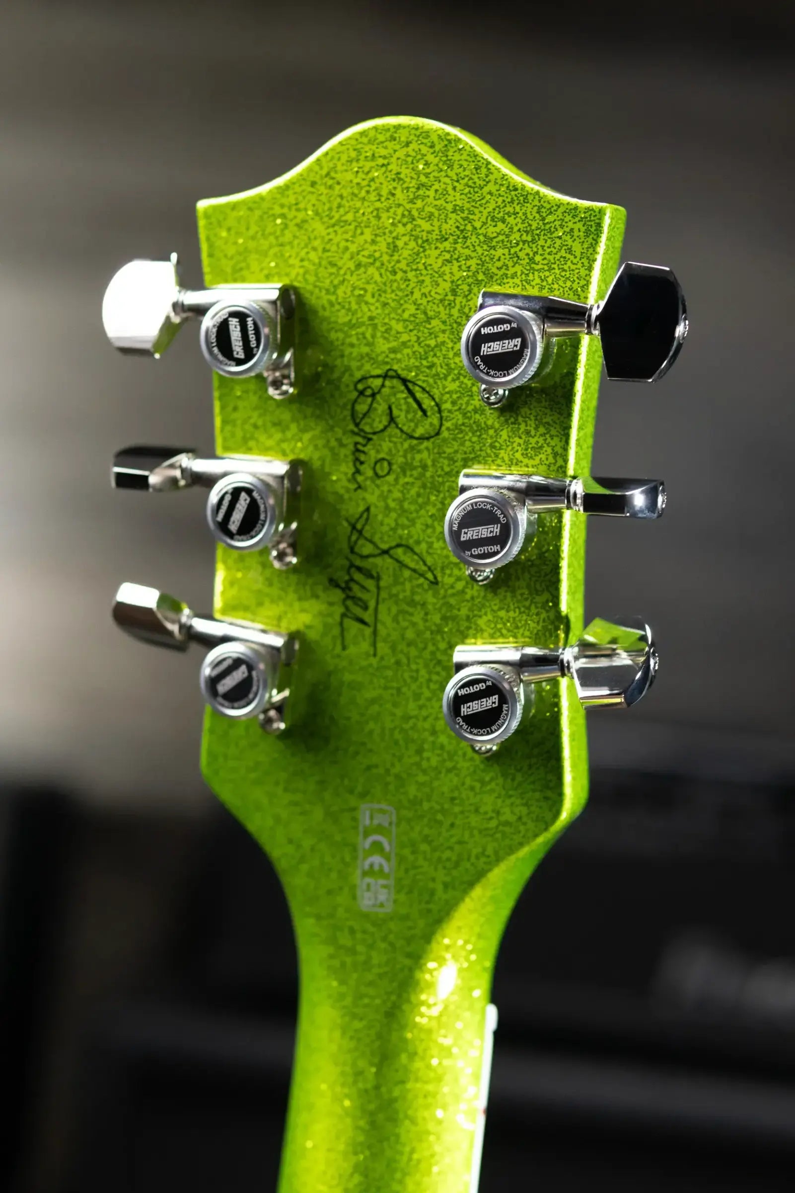 Gretsch G6120T-HR Brian Setzer Signature Hot Rod Hollow Body with Bigsby, Rosewood Fingerboard - Extreme Coolant Green Sparkle with Deluxe Hardshell Case