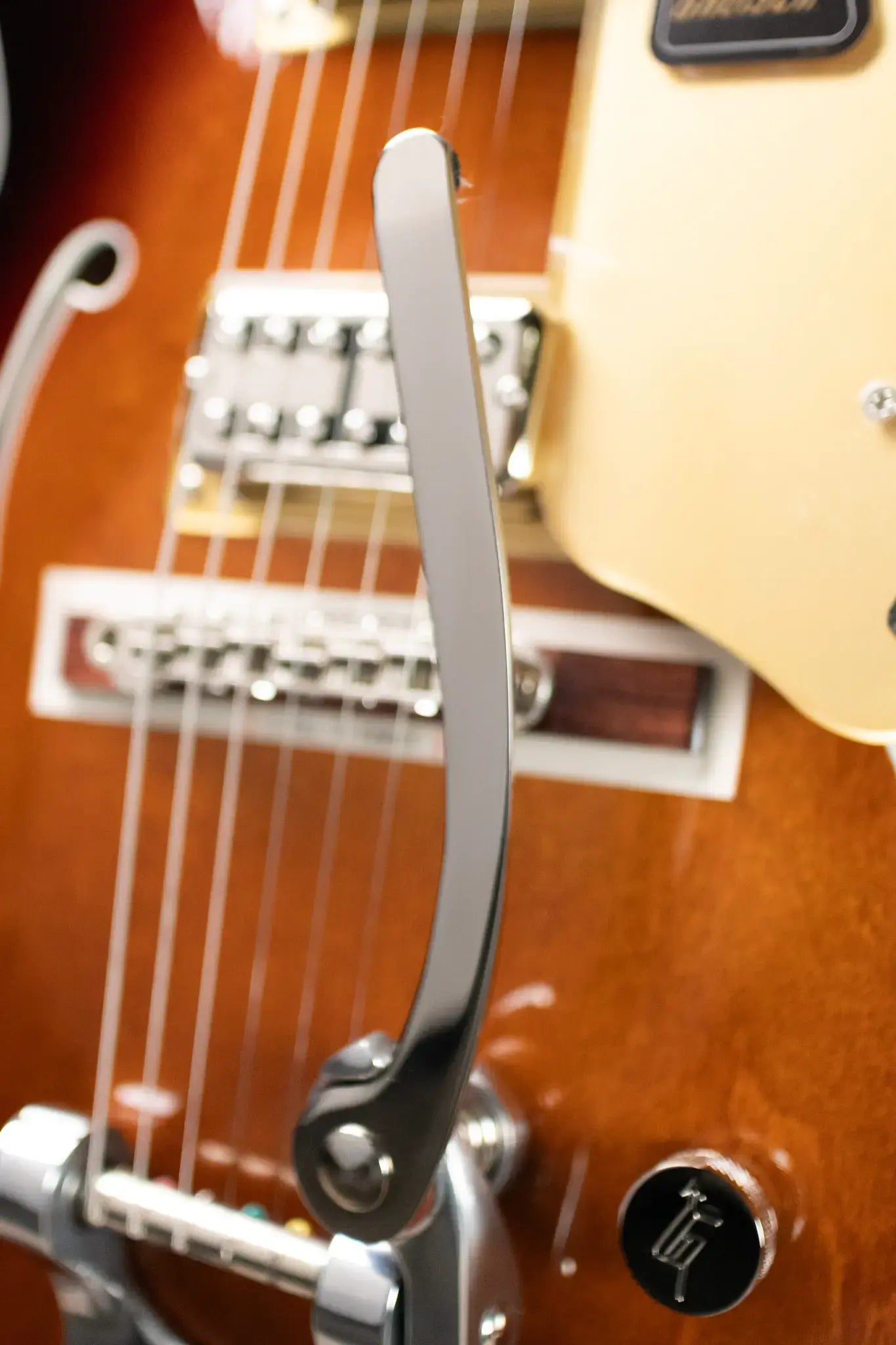 Gretsch Tennessean Hollow-Body with String-Thru Bigsby Electric Guitar - Havana Burst with Hardshell Case - Demo