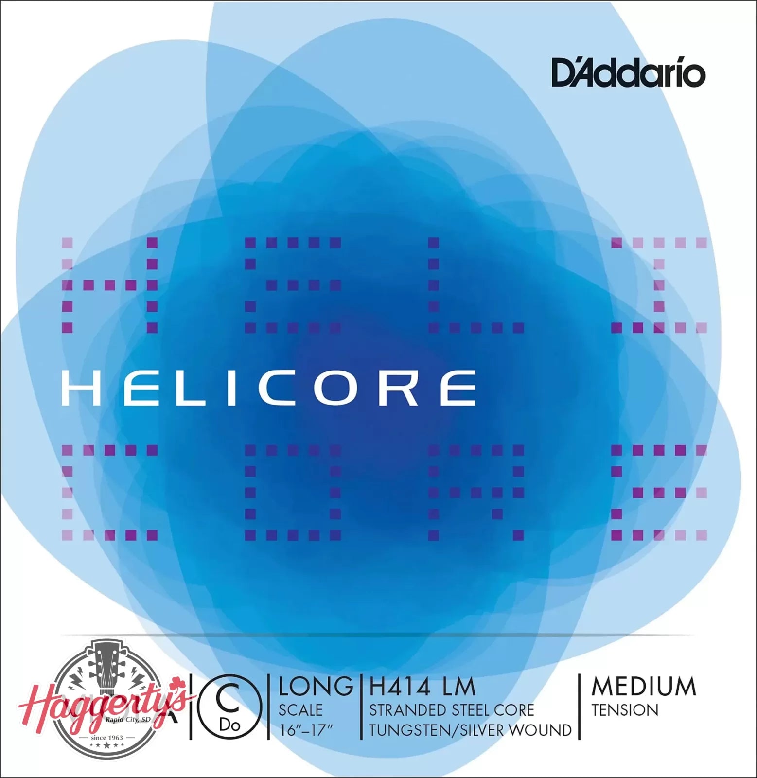 D’Addario Helicore Long Scale Viola Single String C - Medium Tension - H414 LM