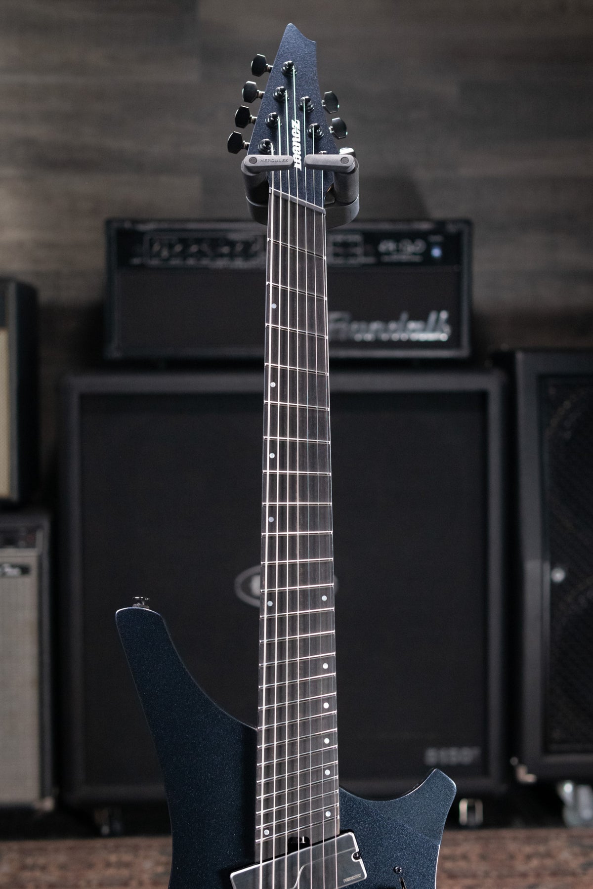 Ibanez Alpha A527 Multi-scale 7-string Electric Guitar - Iron Pewter with Gig Bag