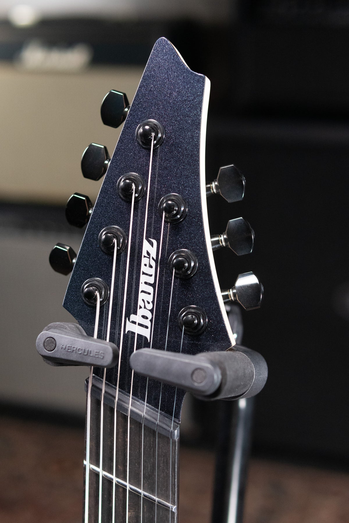 Ibanez Alpha A527 Multi-scale 7-string Electric Guitar - Iron Pewter with Gig Bag