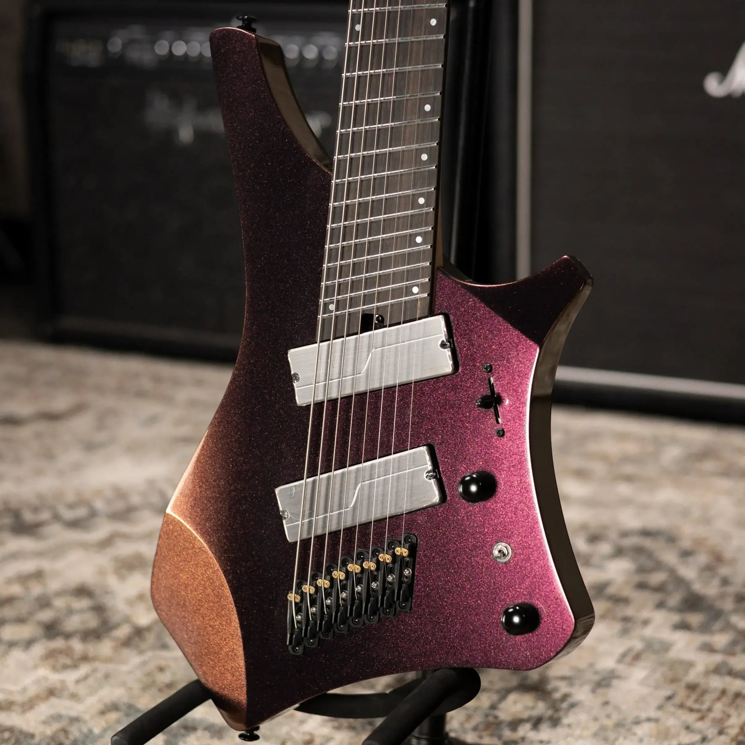 Ibanez Alpha A528 Multi-Scale 8-String Electric Guitar - Coral Mirage with Gig Bag