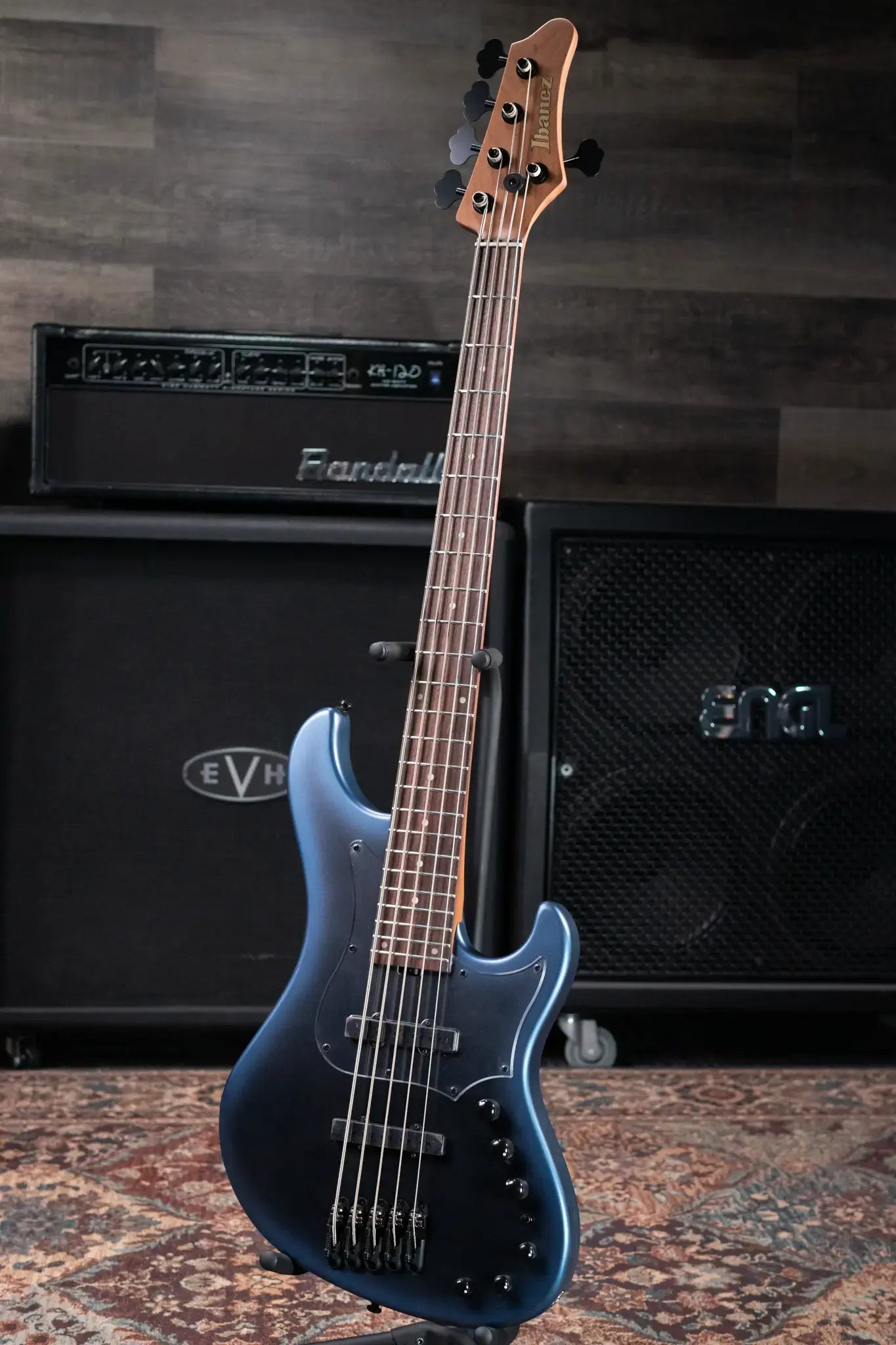Ibanez Mode MDM1005 5-String Electric Bass Guitar - Midnight Arctic Ocean Matte