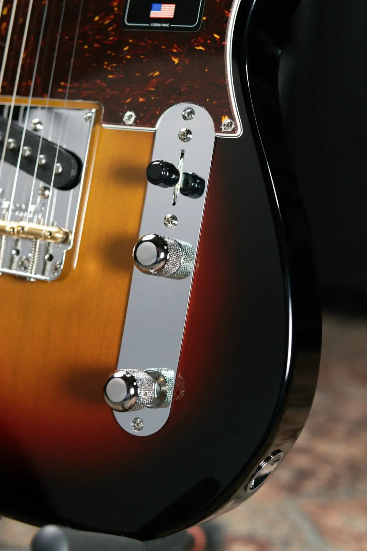 Fender American Professional Telecaster Electric Guitar - 3-Color Sunburst with Hardshell Case