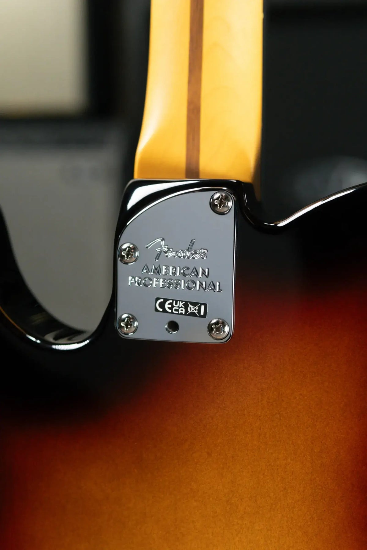 Fender American Professional Telecaster Electric Guitar - 3-Color Sunburst with Hardshell Case