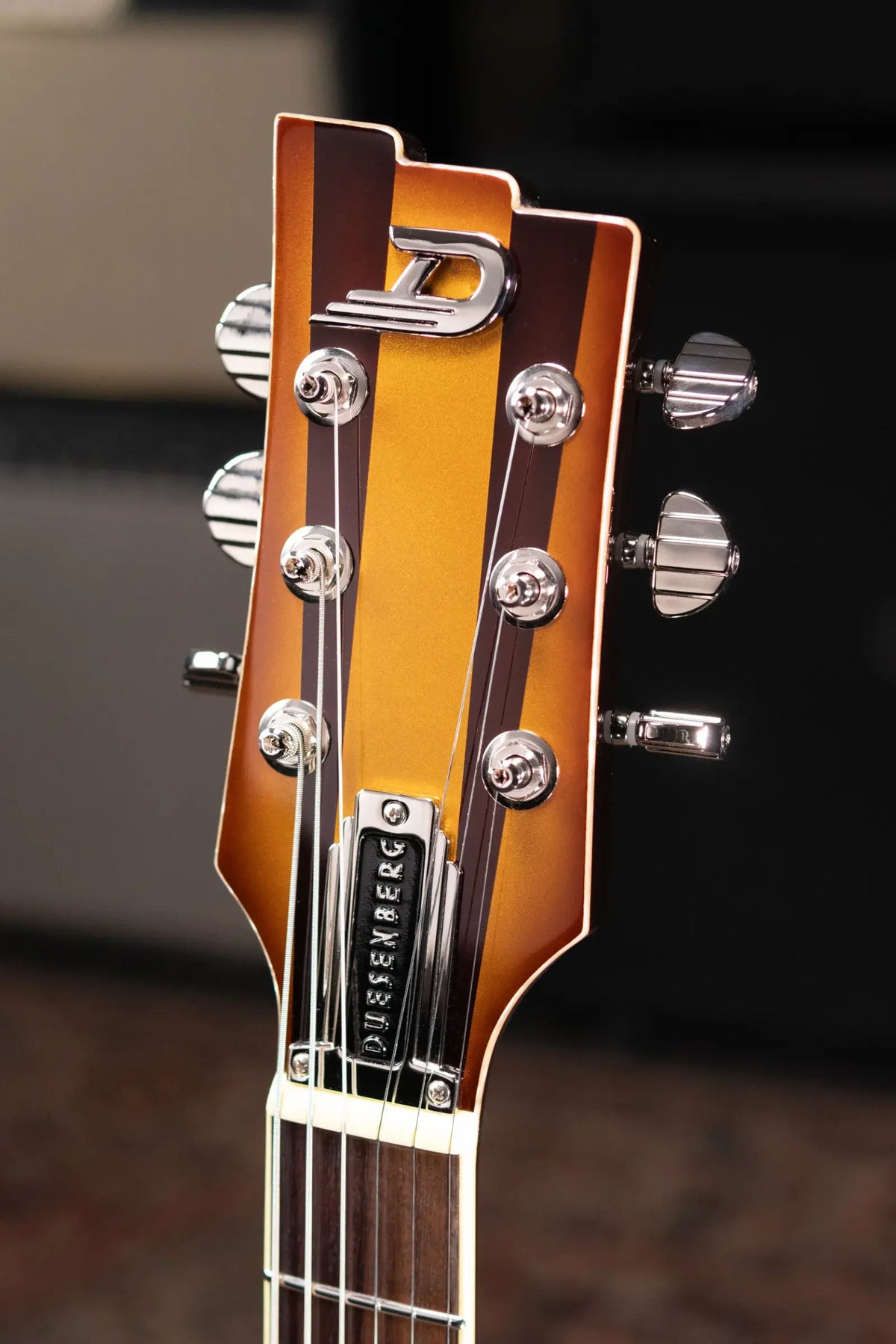 Duesenberg Alliance Series Joe Walsh Semi-Hollow Electric Guitar - Goldburst with Hardshell Case