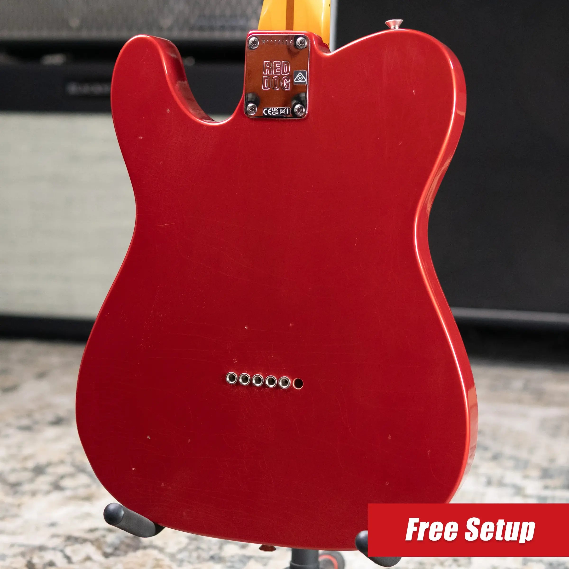 Fender Stories Collection Mike Campbell Red Dog Telecaster Electric Guitar - Red Dog Red with Hardshell Case - Used