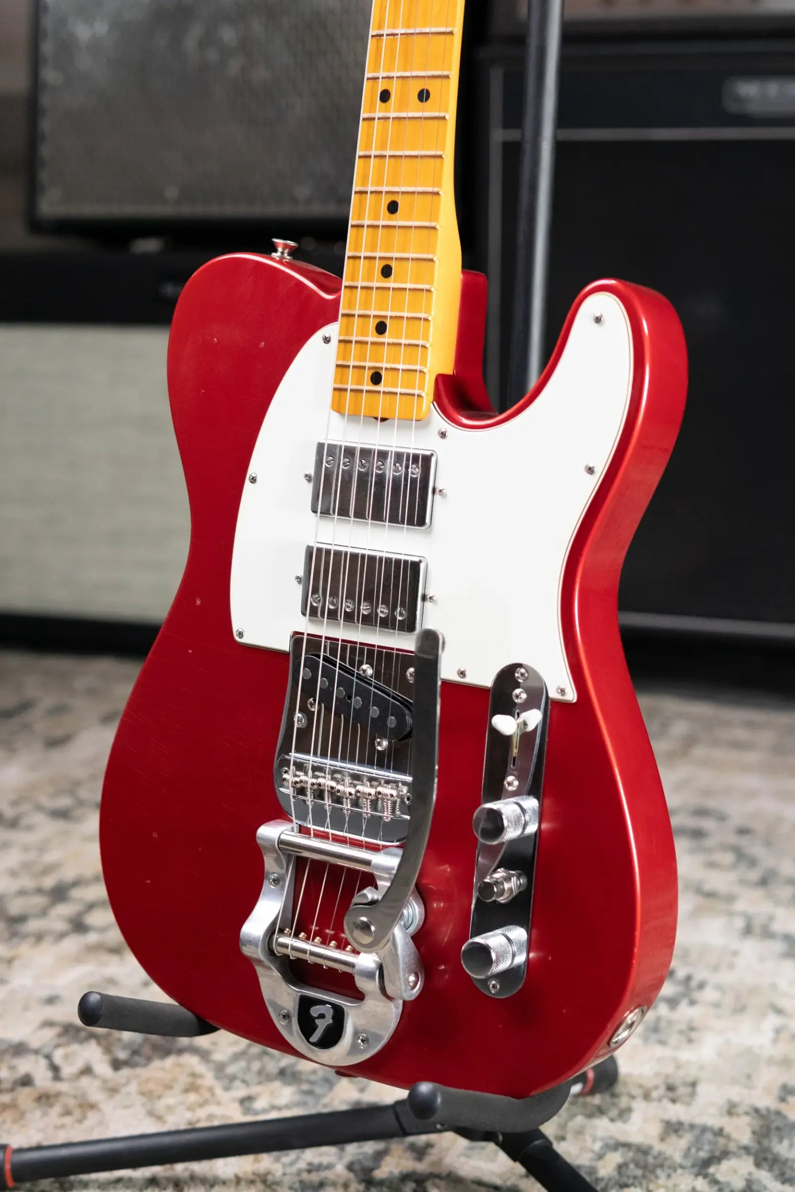 Fender Stories Collection Mike Campbell Red Dog Telecaster Electric Guitar - Red Dog Red with Hardshell Case - Used