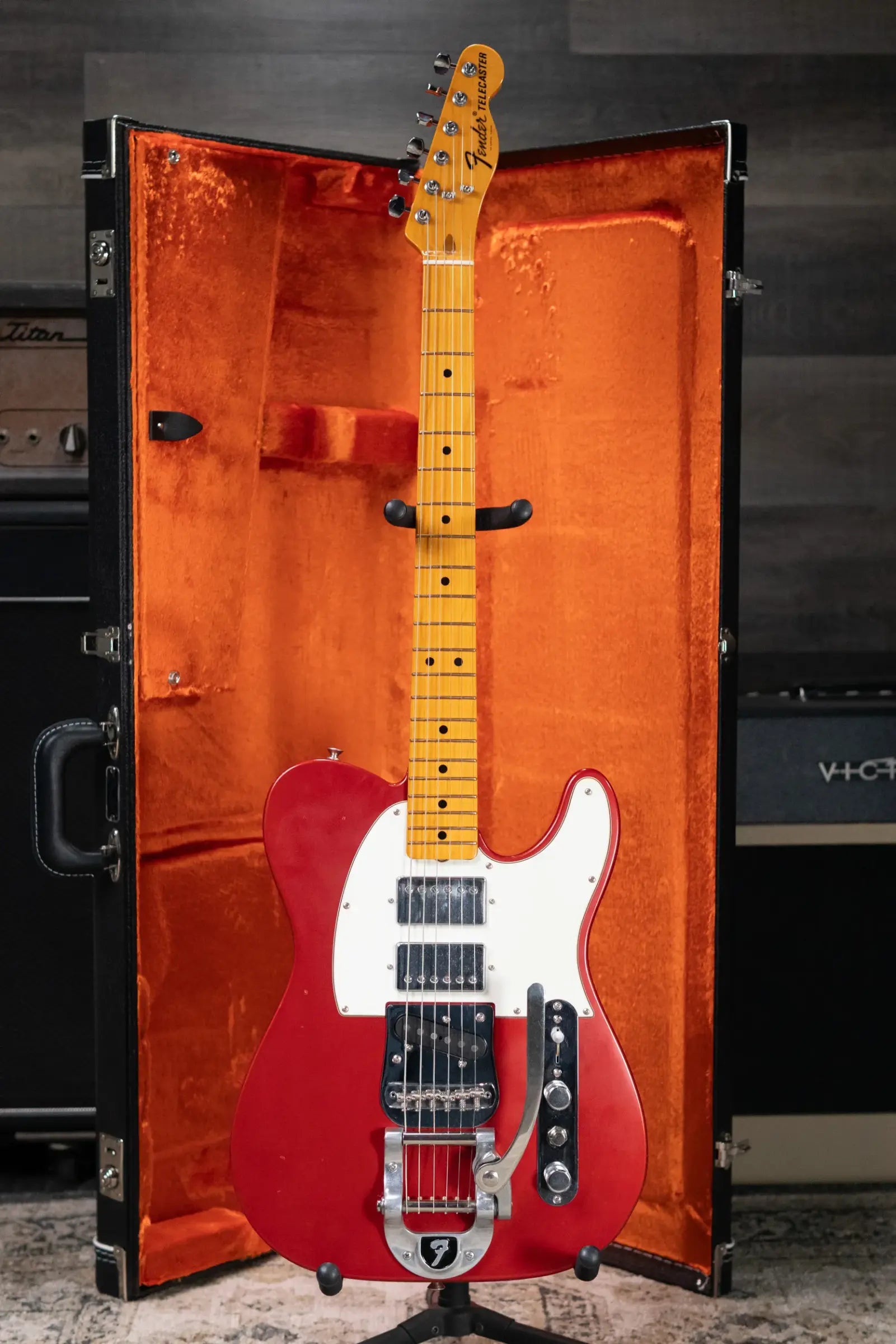 Fender Stories Collection Mike Campbell Red Dog Telecaster Electric Guitar - Red Dog Red with Hardshell Case - Used