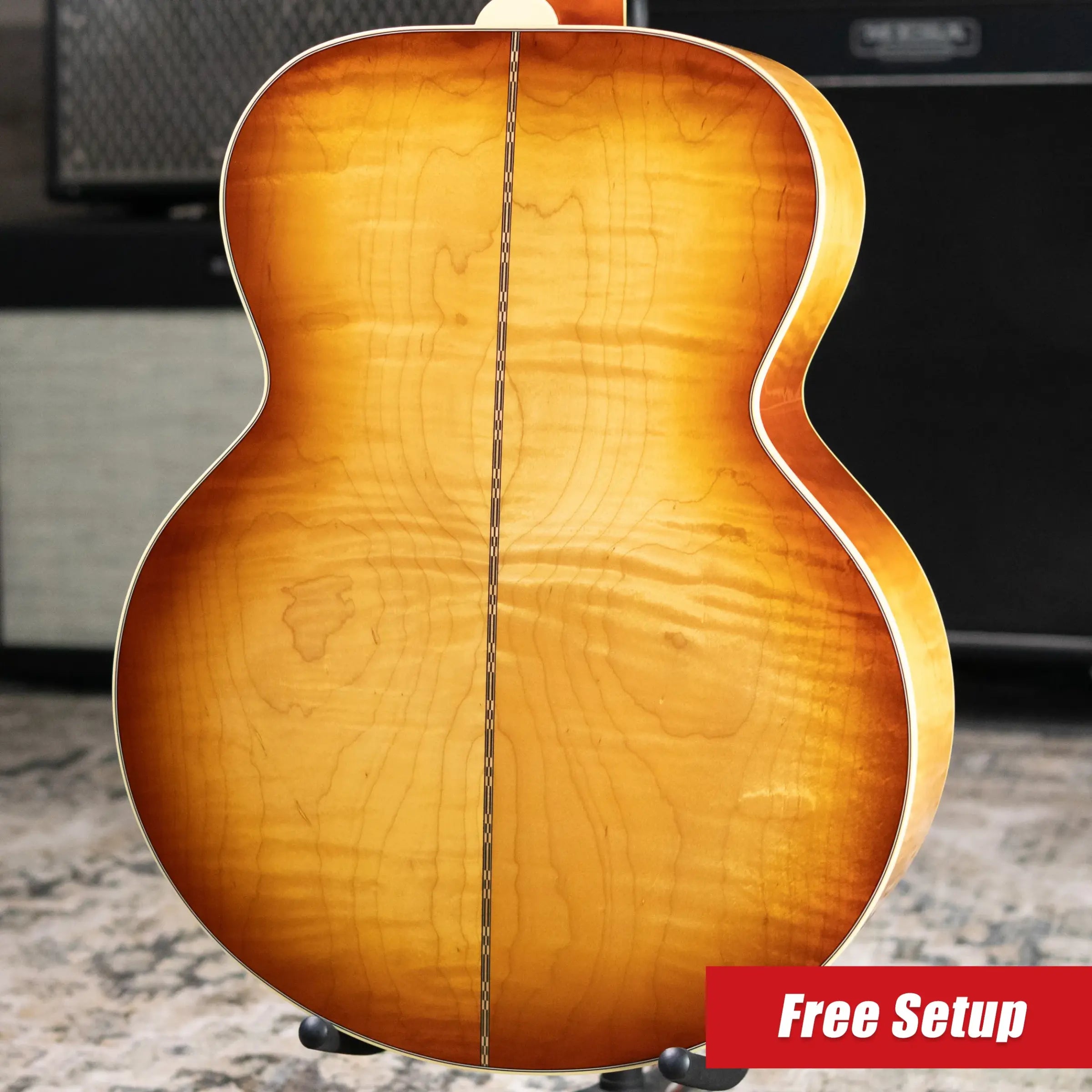Gibson SJ-200 60s Original Acoustic/Electric Guitar - Vintage Sunburst with Hardshell Case