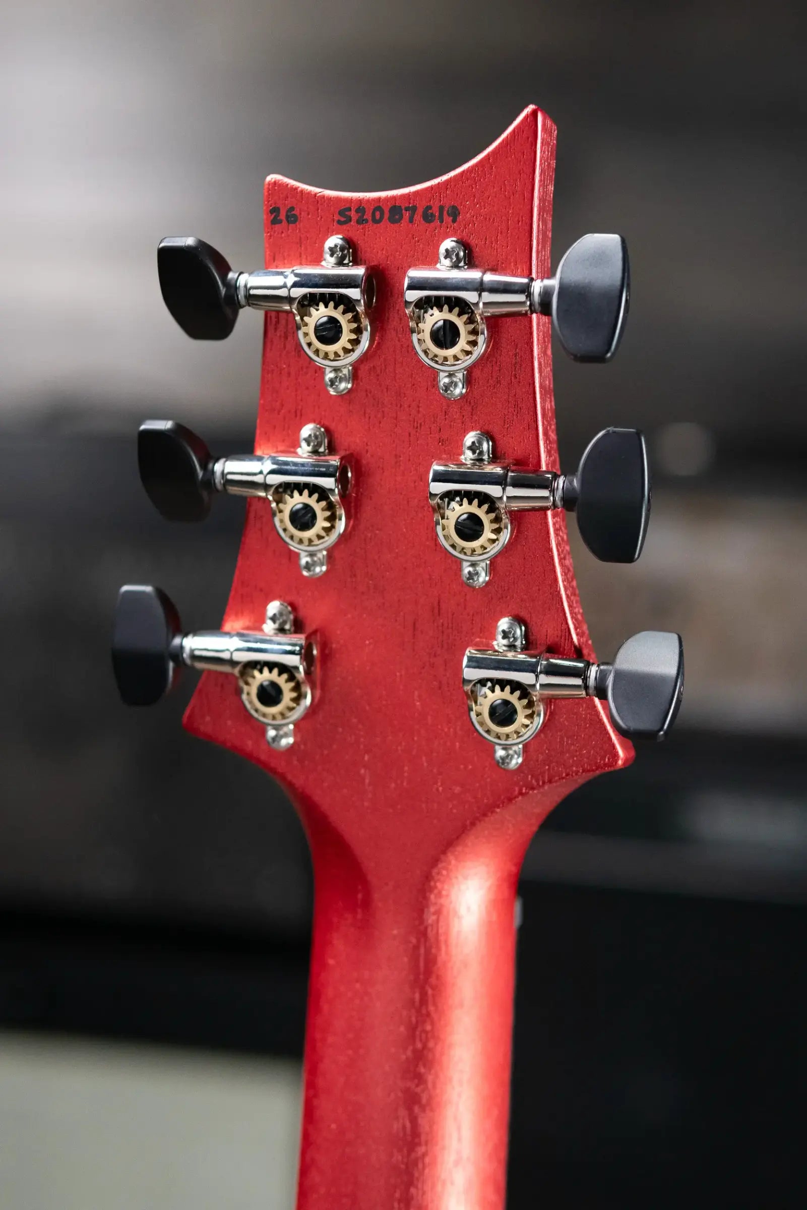 PRS S2 Vela Semi-Hollow Satin Electric Guitar - Red Apple Metallic with Gig Bag