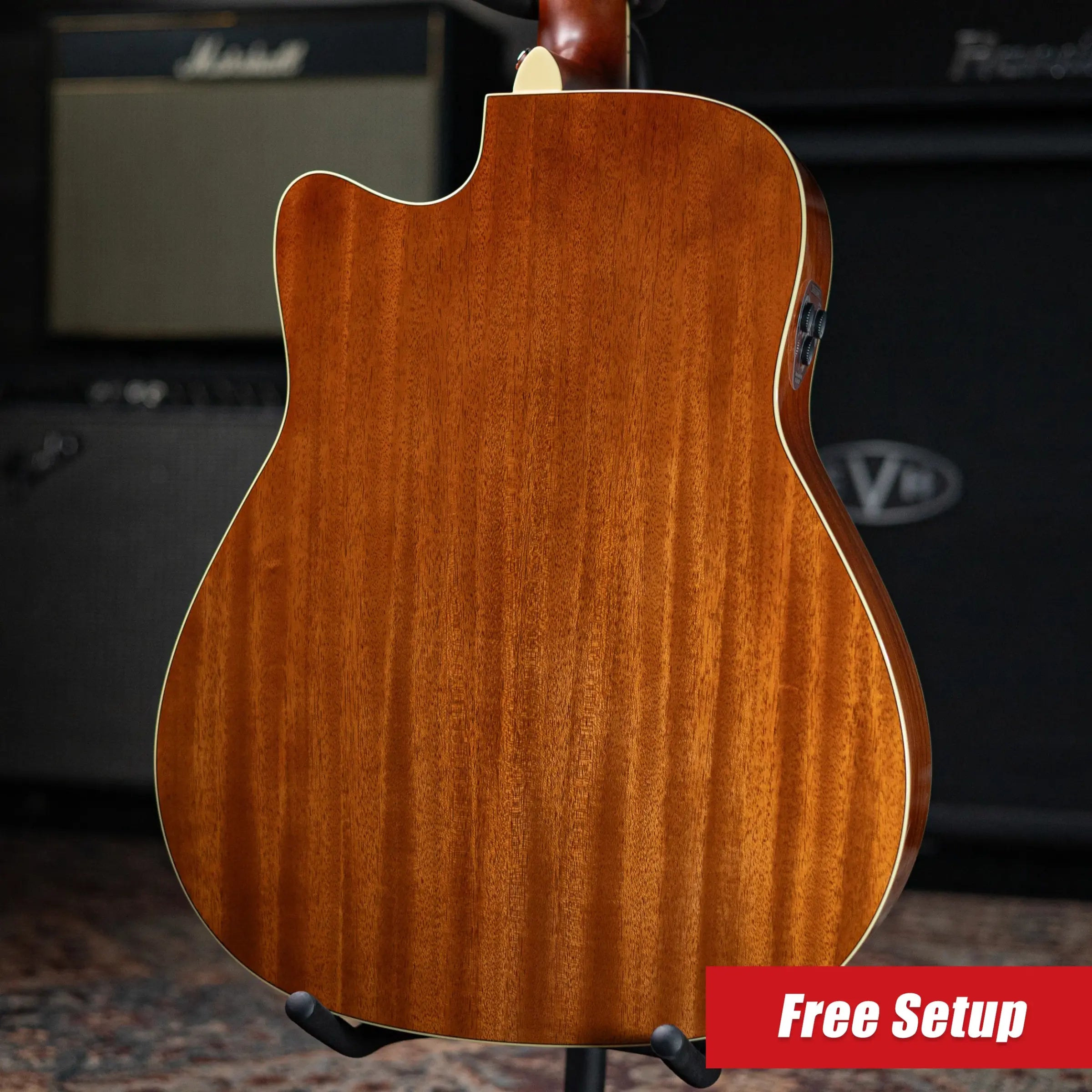 Yamaha FGC-TA Transacoustic Cutaway Acoustic/Electric Guitar - Brown Sunburst