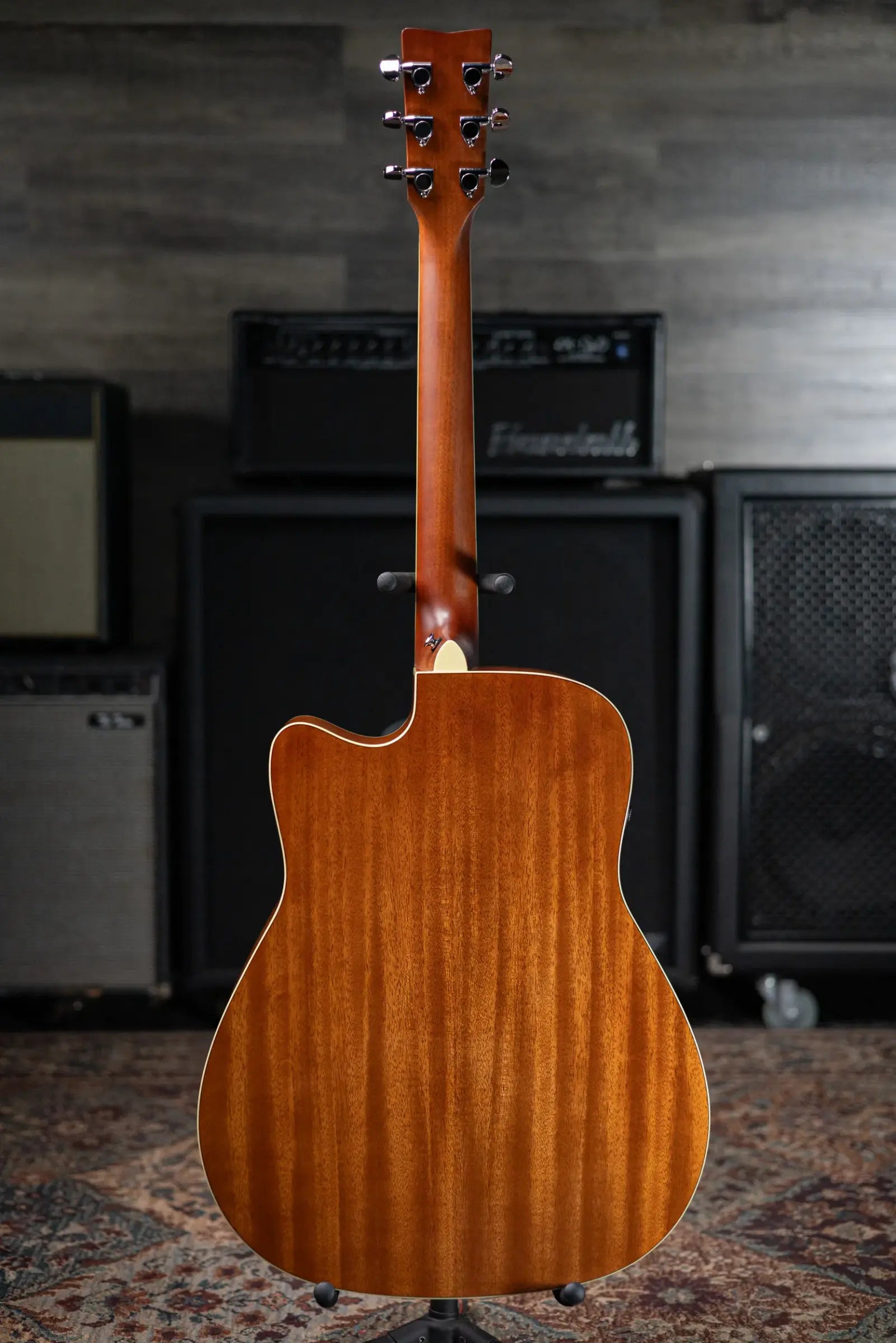 Yamaha FGC-TA Transacoustic Cutaway Acoustic/Electric Guitar - Brown Sunburst