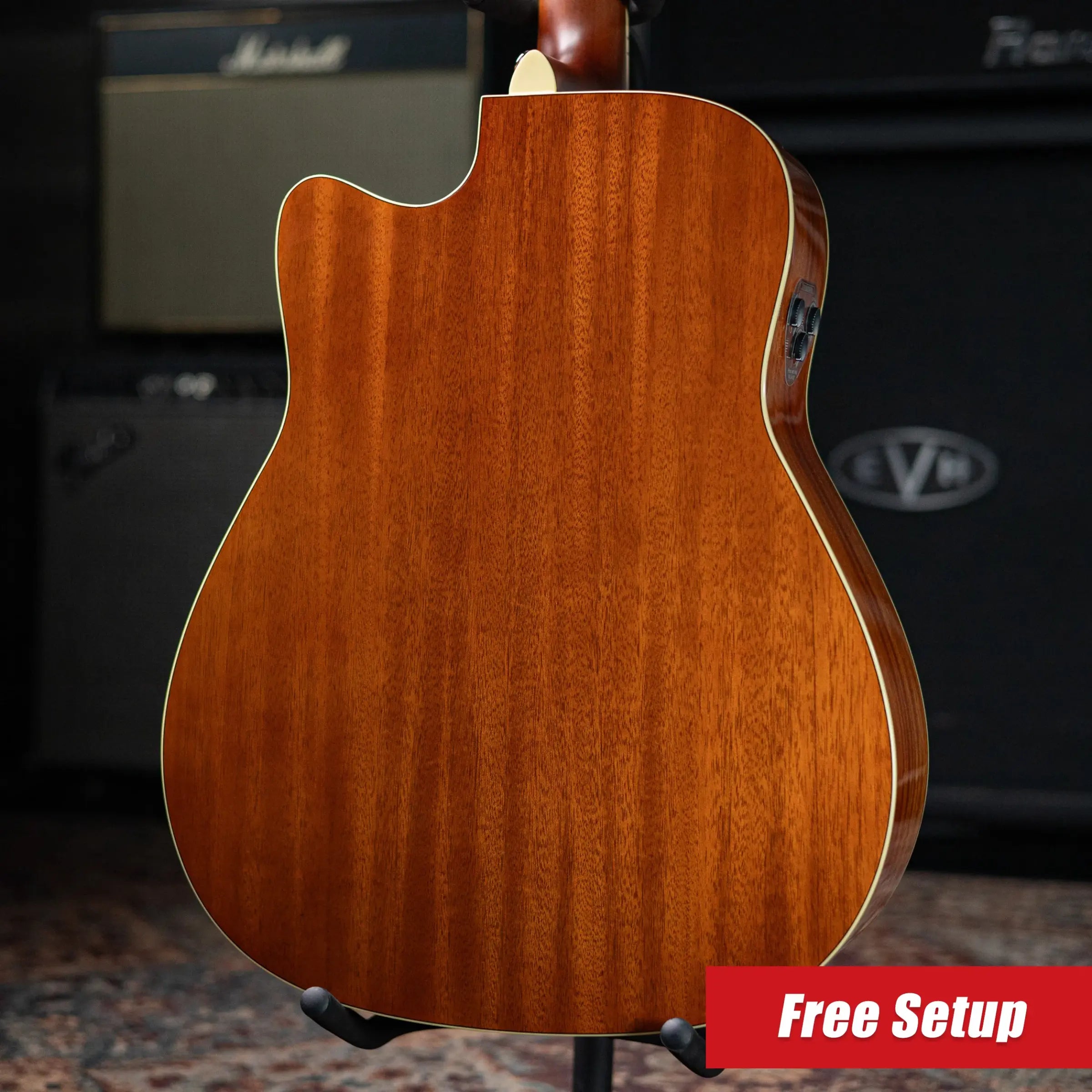 Yamaha FGC-TA Transacoustic Cutaway Acoustic/Electric Guitar - Brown Sunburst