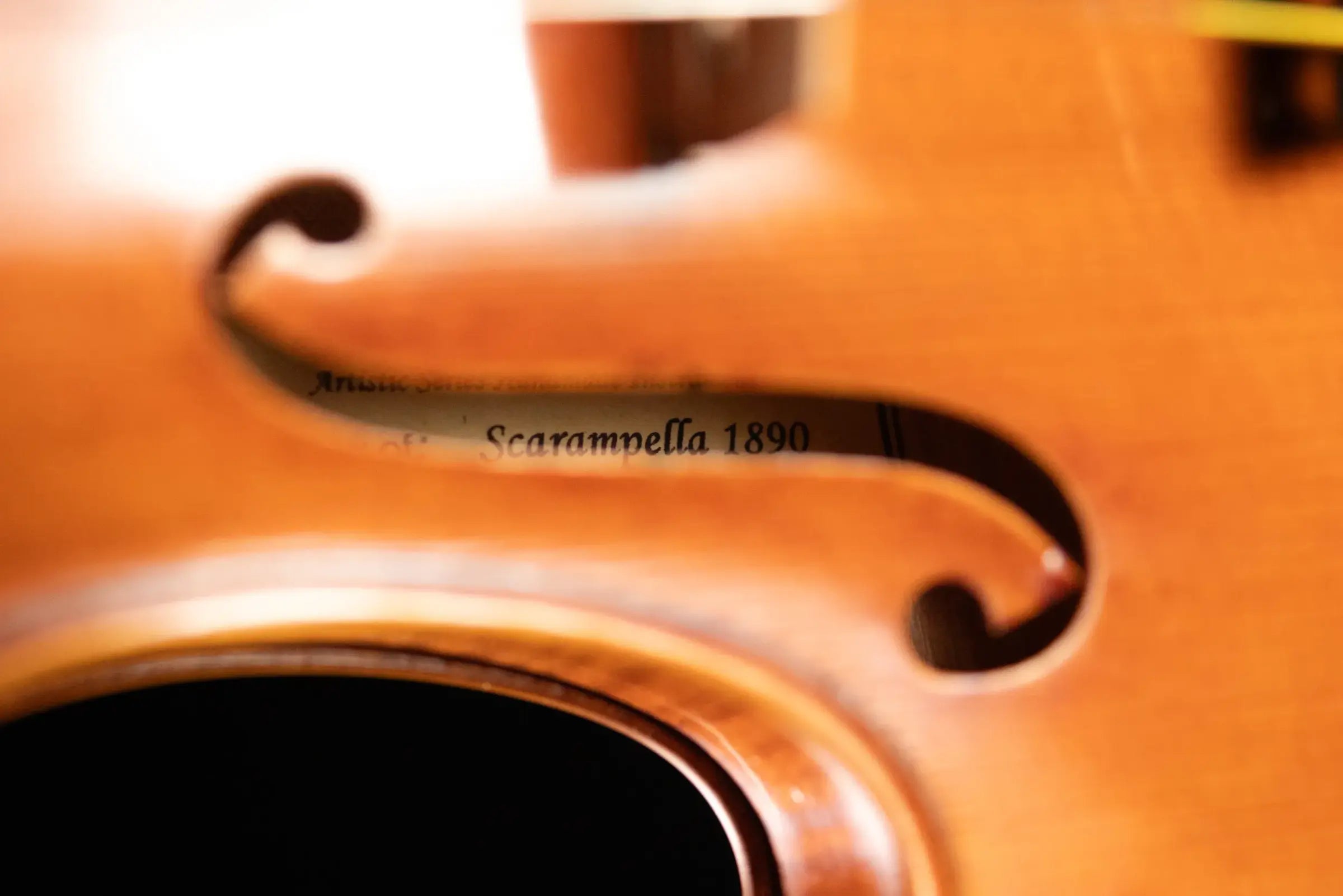 Scott Cao STV-750E Scarampella 1890 Stefans Scar 2-Piece Back Violin - 4/4
