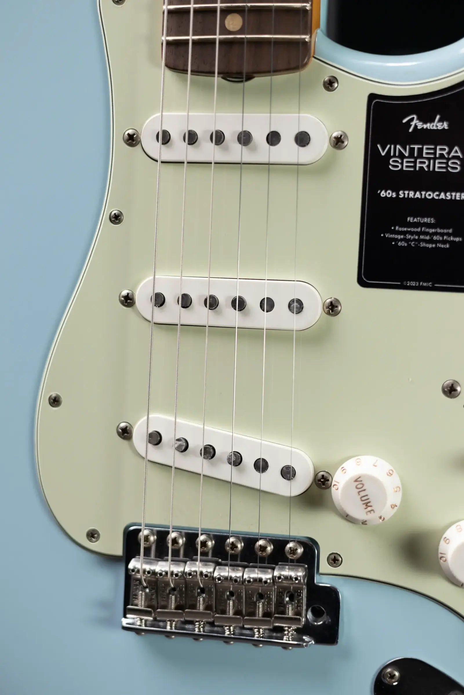 Fender Limited Edition Vintera II Road Worn '60s Stratocaster Electric Guitar - Sonic Blue with Hardshell Case