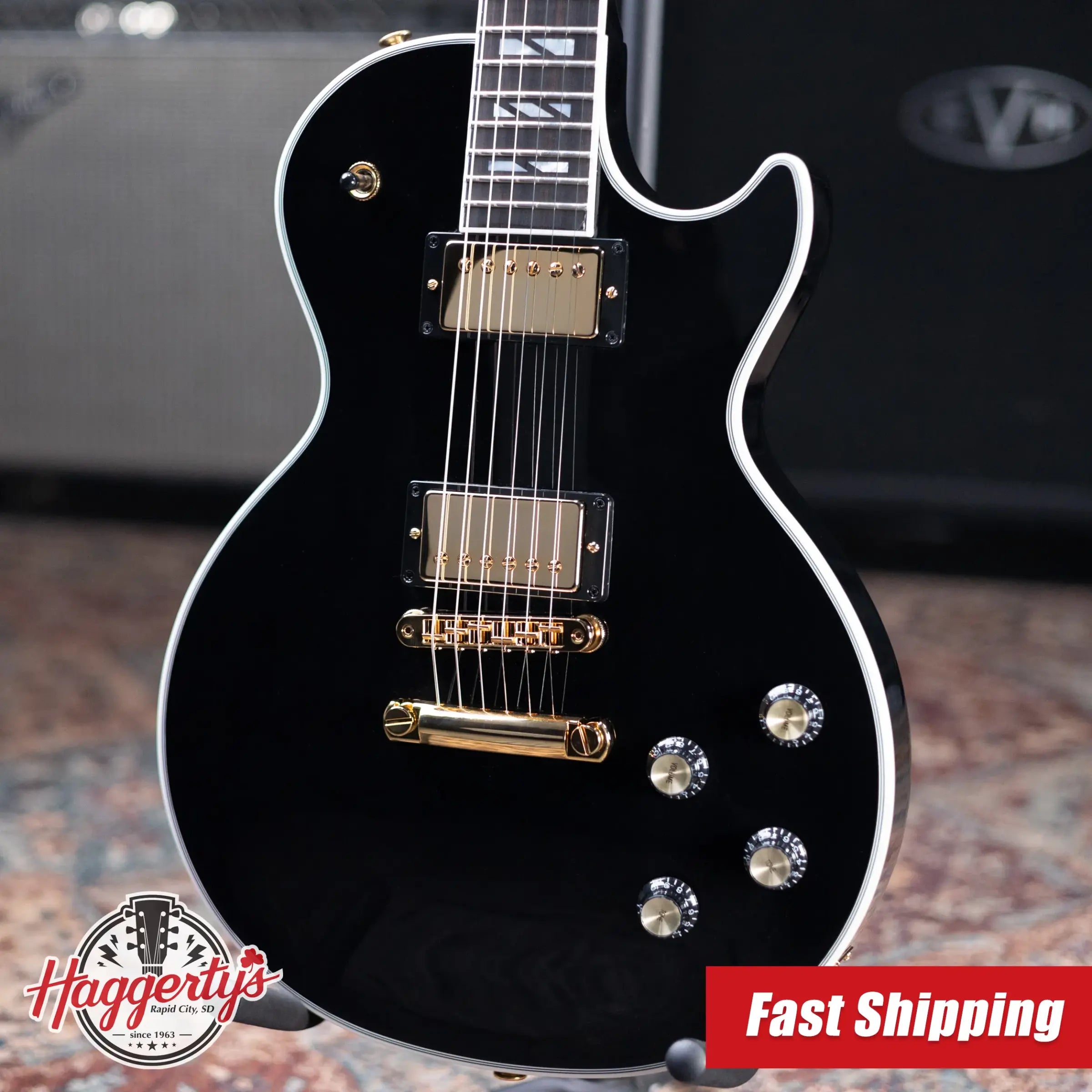Gibson Les Paul Modern Supreme Electric Guitar - Ebony with Hardshell Case