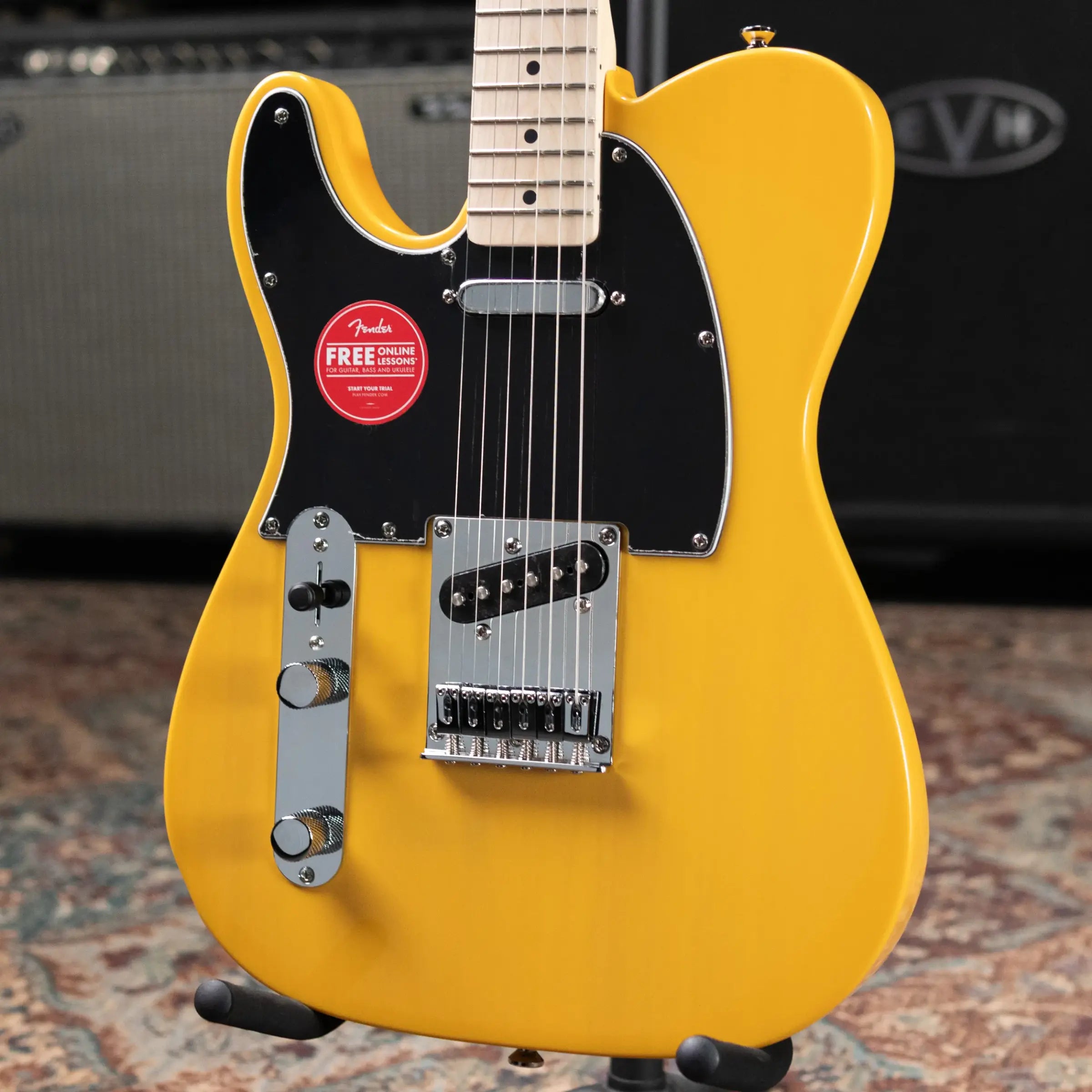 Squier Affinity Series Left-Hand Telecaster Electric Guitar - Butterscotch Blonde